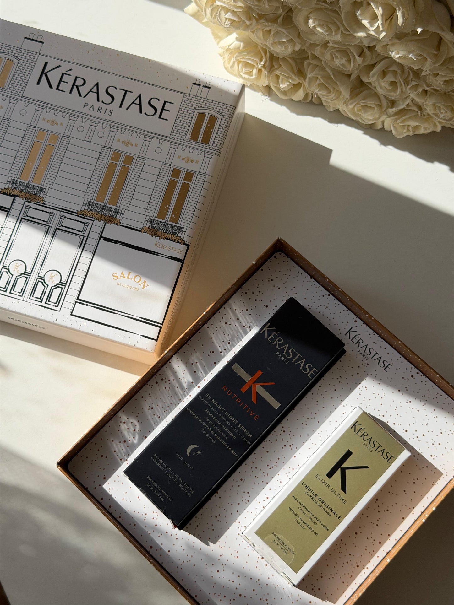 KÉRASTASE 
Elixir Ultime And Nutritive 8H Magic Night Serum Duo Set