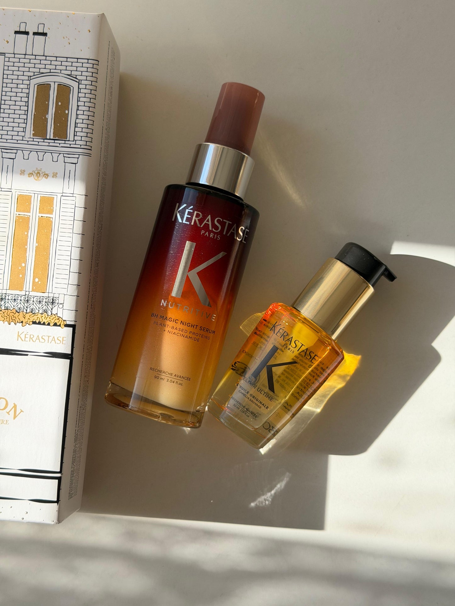 KÉRASTASE 
Elixir Ultime And Nutritive 8H Magic Night Serum Duo Set