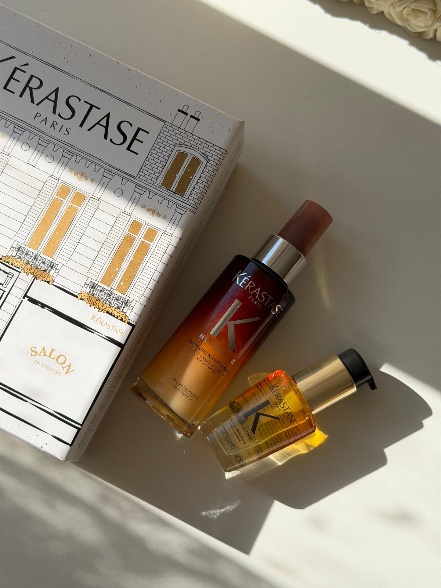KÉRASTASE 
Elixir Ultime And Nutritive 8H Magic Night Serum Duo Set