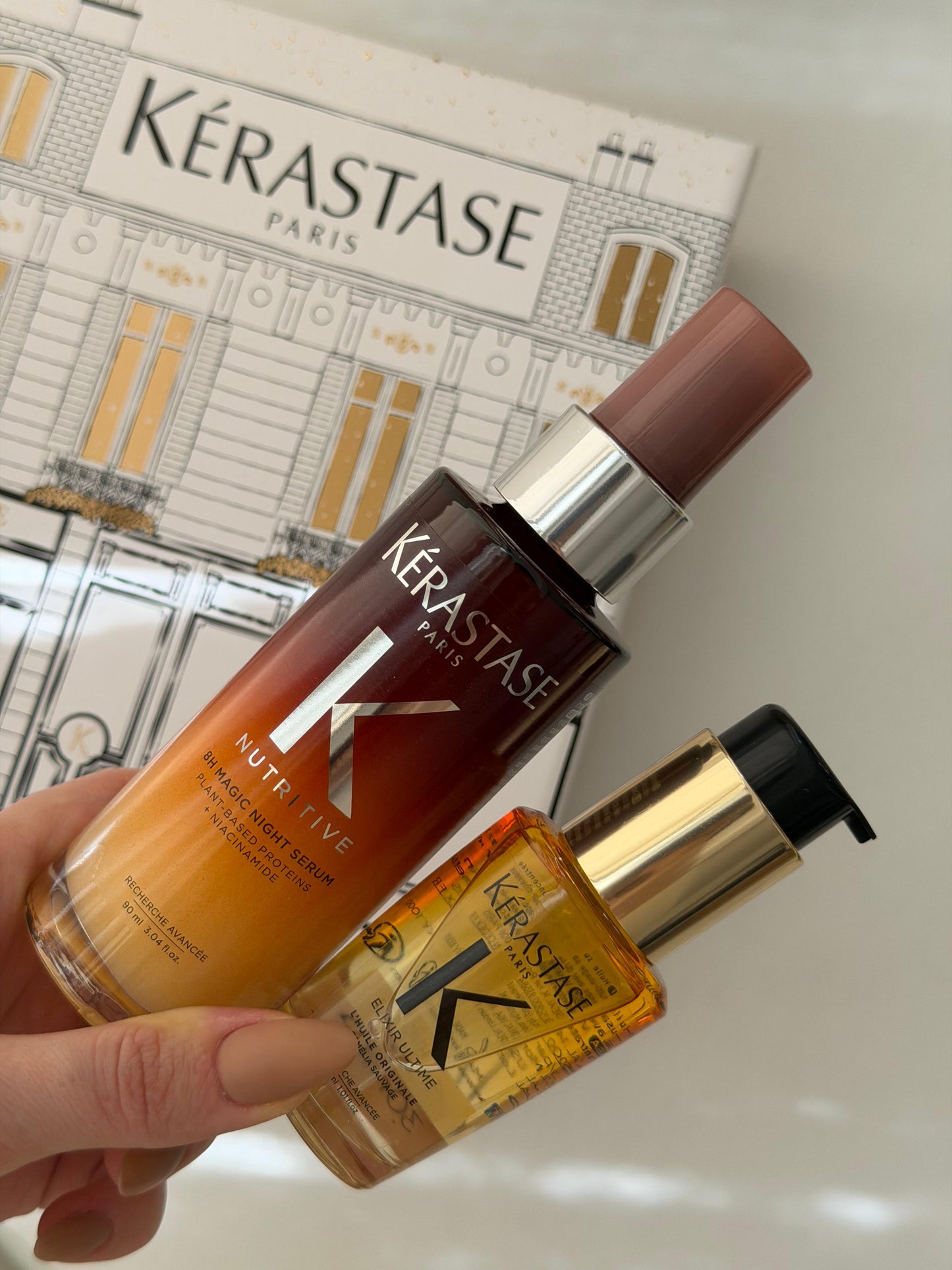 KÉRASTASE 
Elixir Ultime And Nutritive 8H Magic Night Serum Duo Set