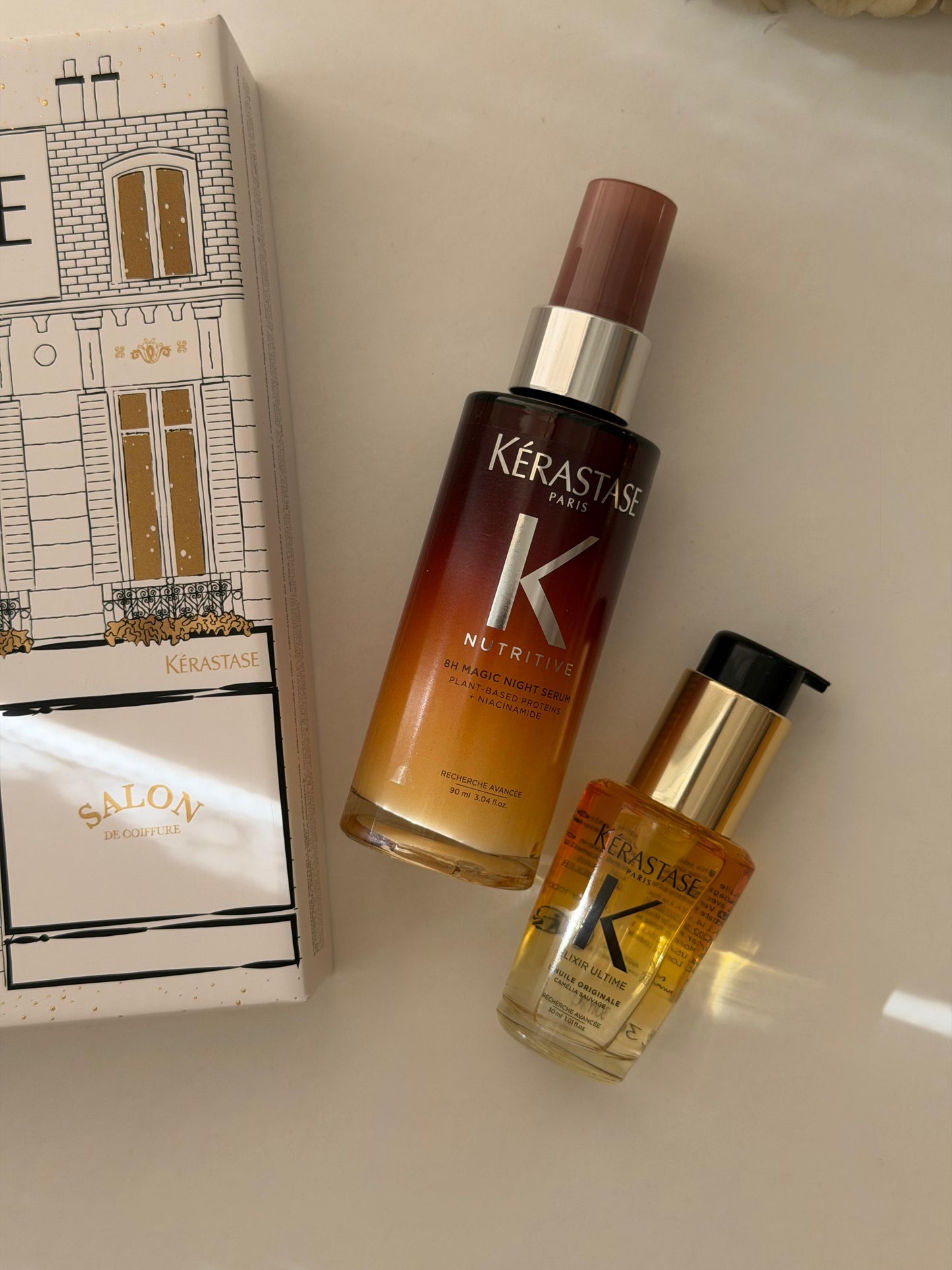 KÉRASTASE 
Elixir Ultime And Nutritive 8H Magic Night Serum Duo Set