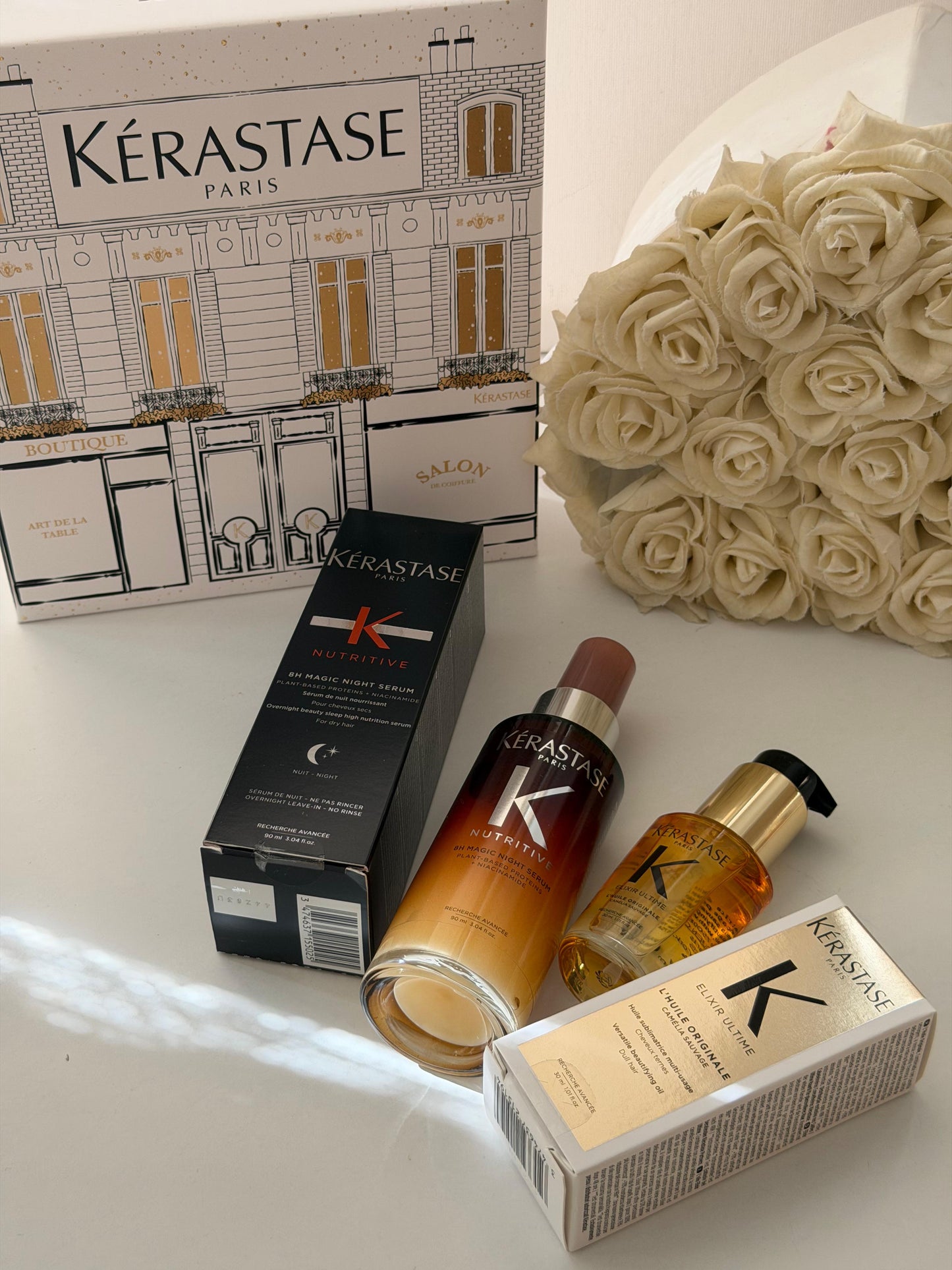 KÉRASTASE 
Elixir Ultime And Nutritive 8H Magic Night Serum Duo Set