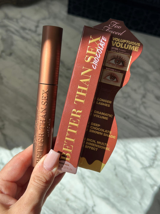 TOO FACED Better Than Sex Volumizing Mascara - Brown
Dramatic Volume & Longer Lashes