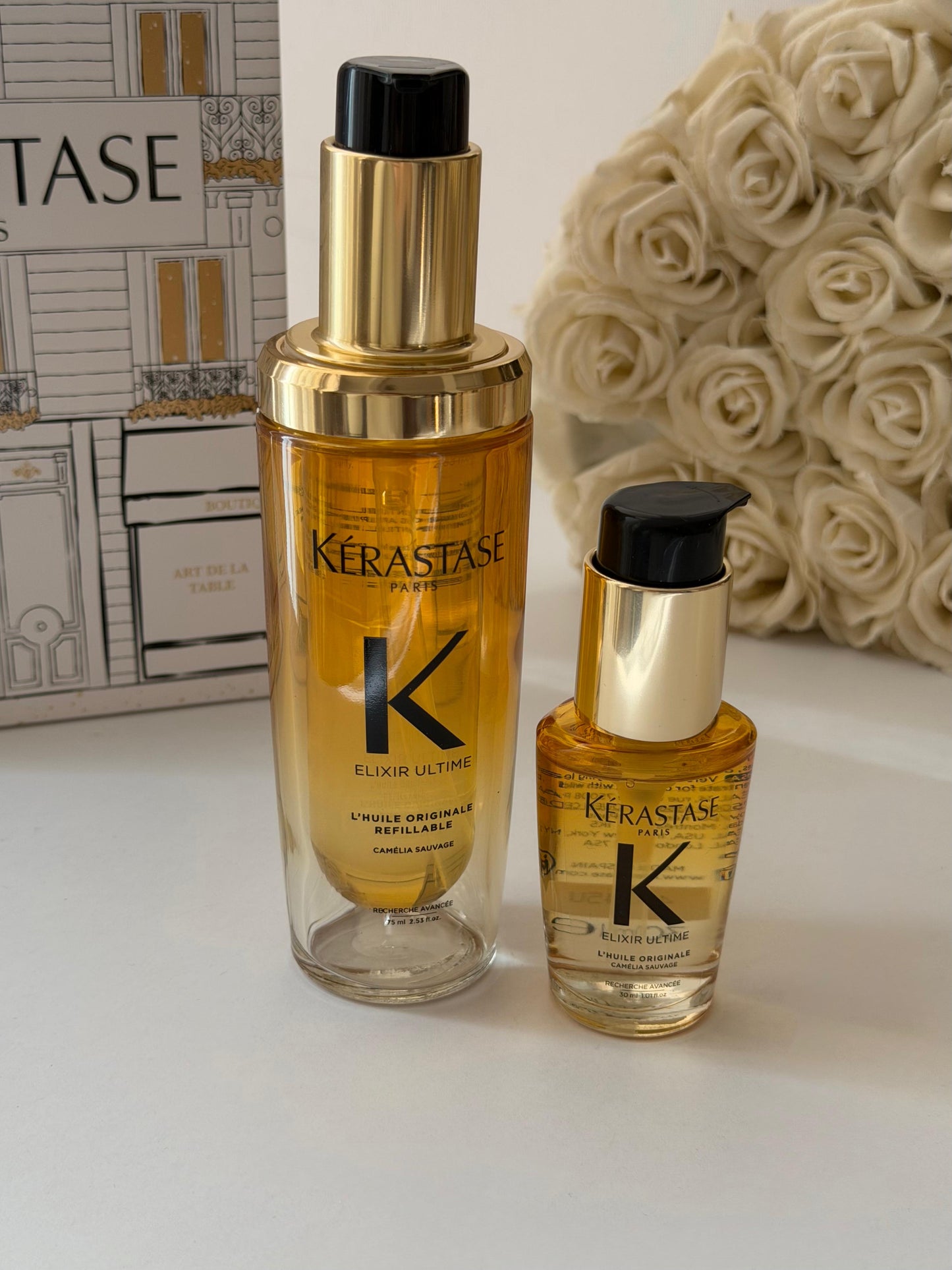 KÉRASTASE 
Elixir Ultime Oil Luxury Homme And Away Duo Set