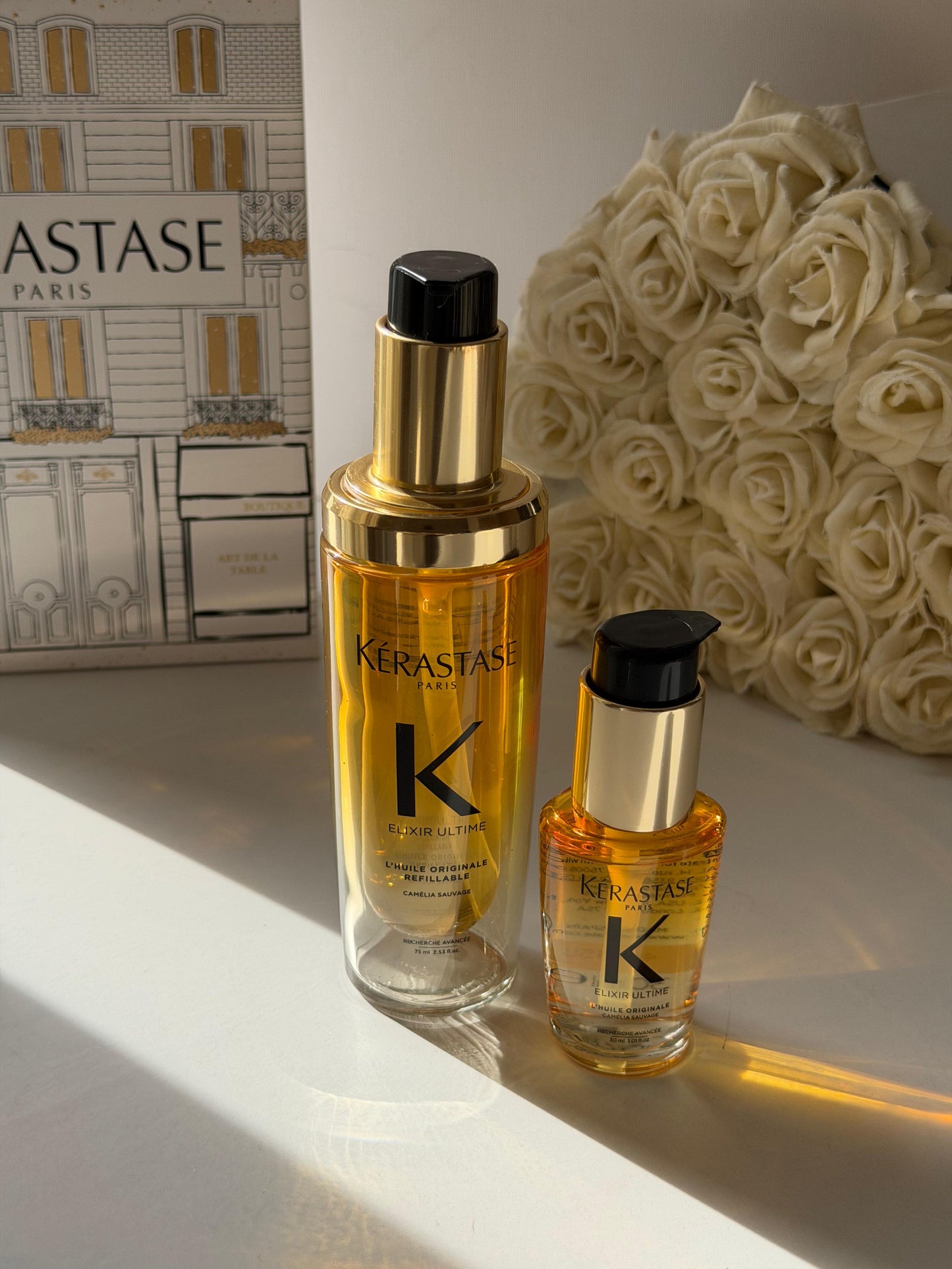 KÉRASTASE 
Elixir Ultime Oil Luxury Homme And Away Duo Set