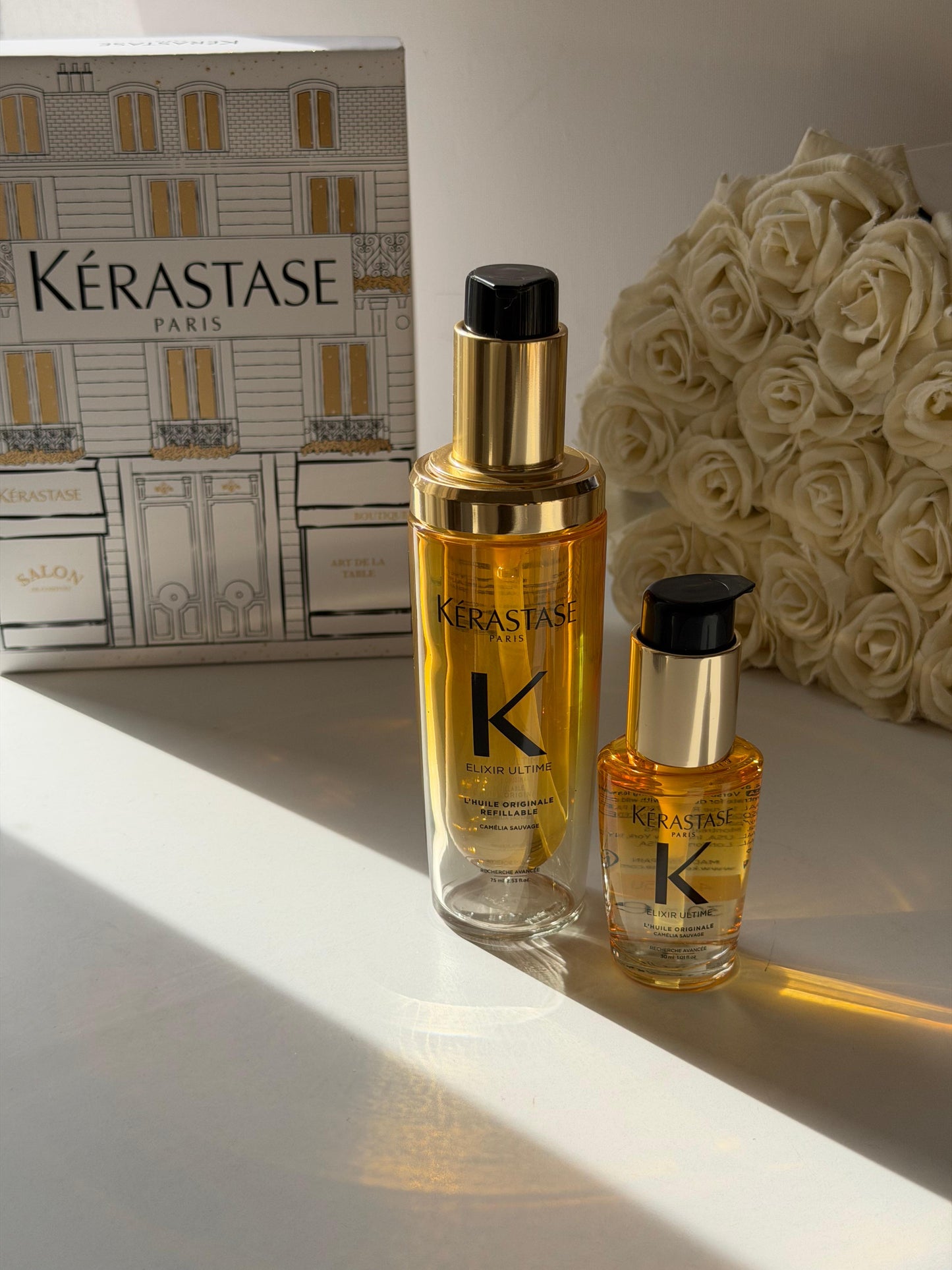 KÉRASTASE 
Elixir Ultime Oil Luxury Homme And Away Duo Set