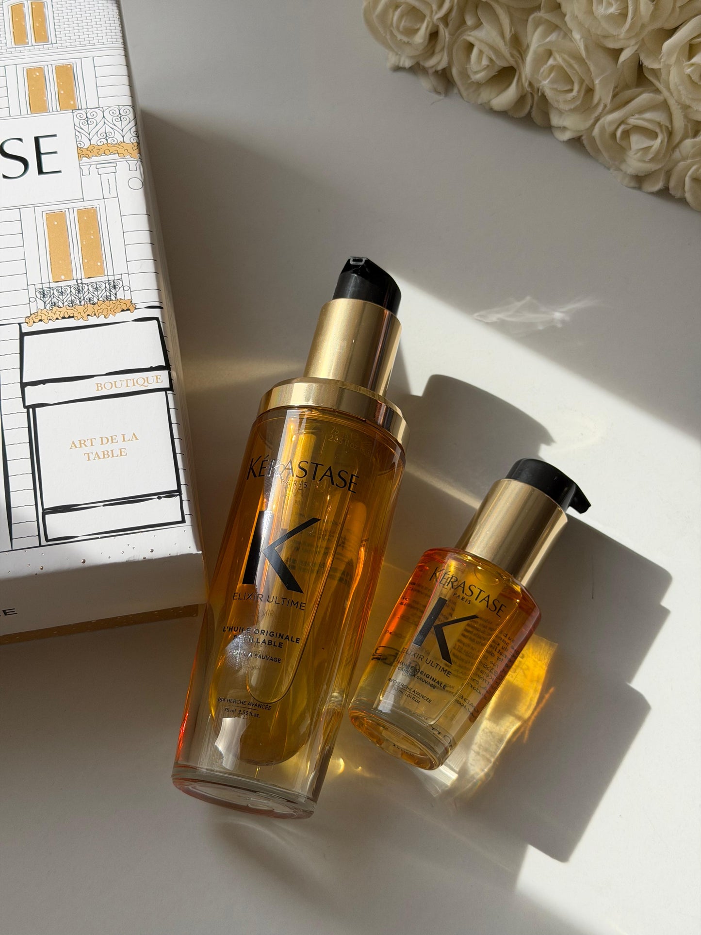 KÉRASTASE 
Elixir Ultime Oil Luxury Homme And Away Duo Set