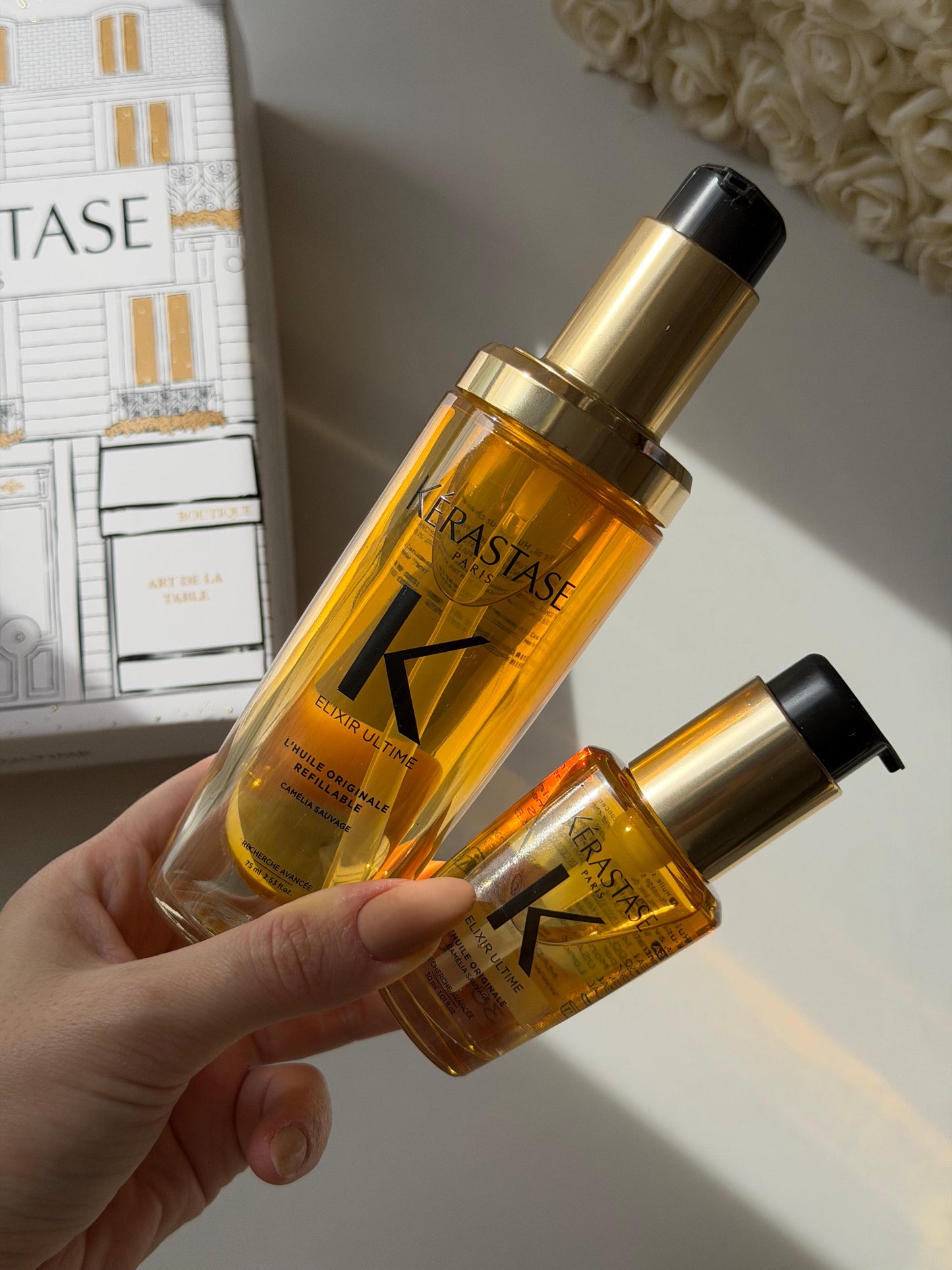 KÉRASTASE 
Elixir Ultime Oil Luxury Homme And Away Duo Set