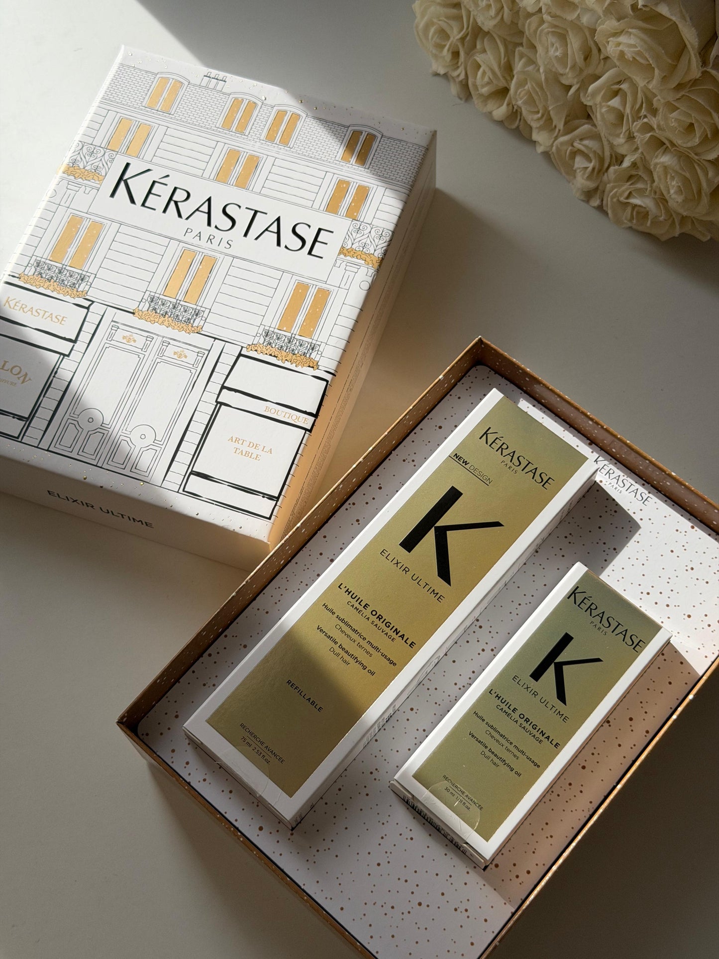 KÉRASTASE 
Elixir Ultime Oil Luxury Homme And Away Duo Set