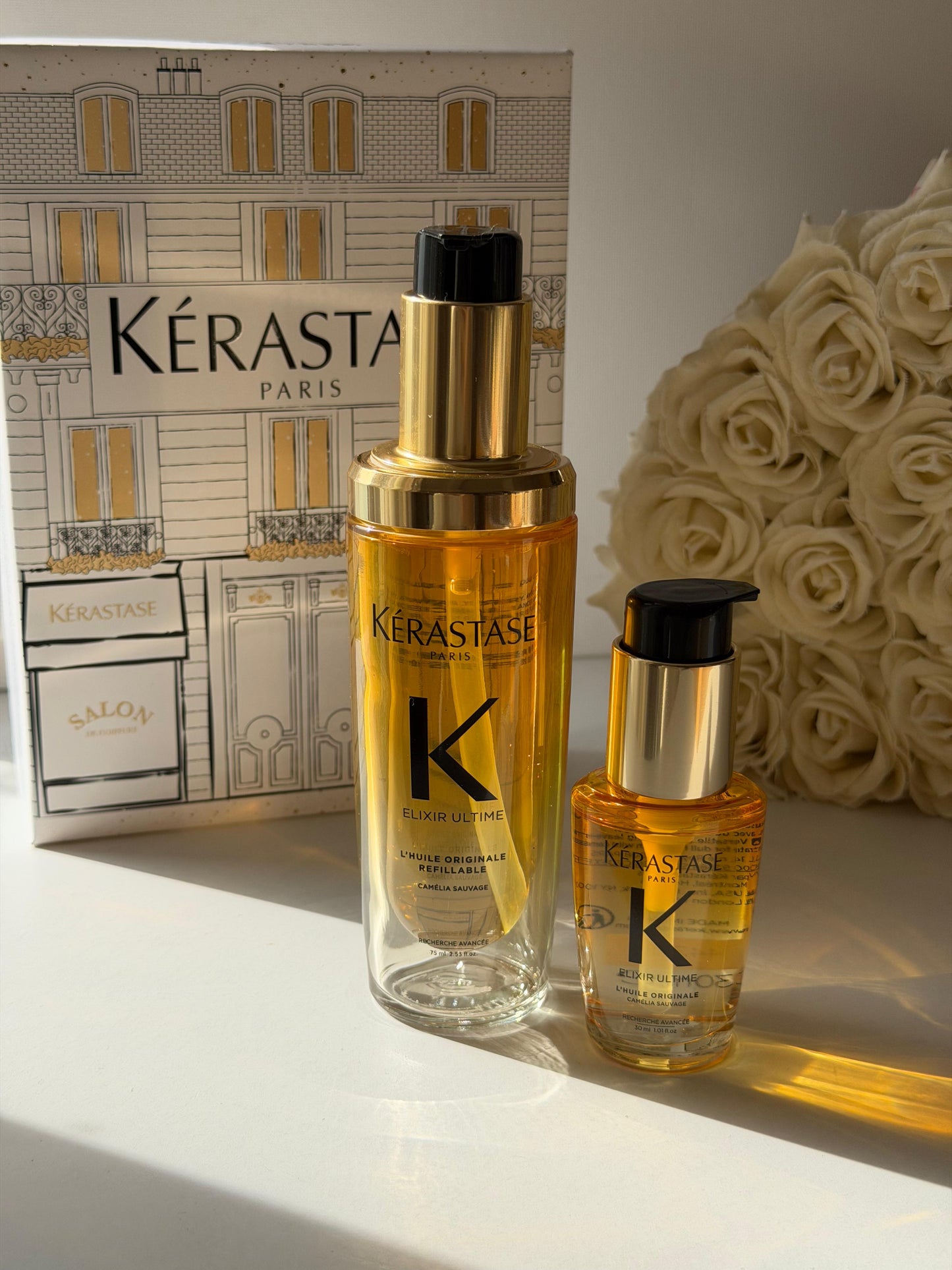 KÉRASTASE 
Elixir Ultime Oil Luxury Homme And Away Duo Set
