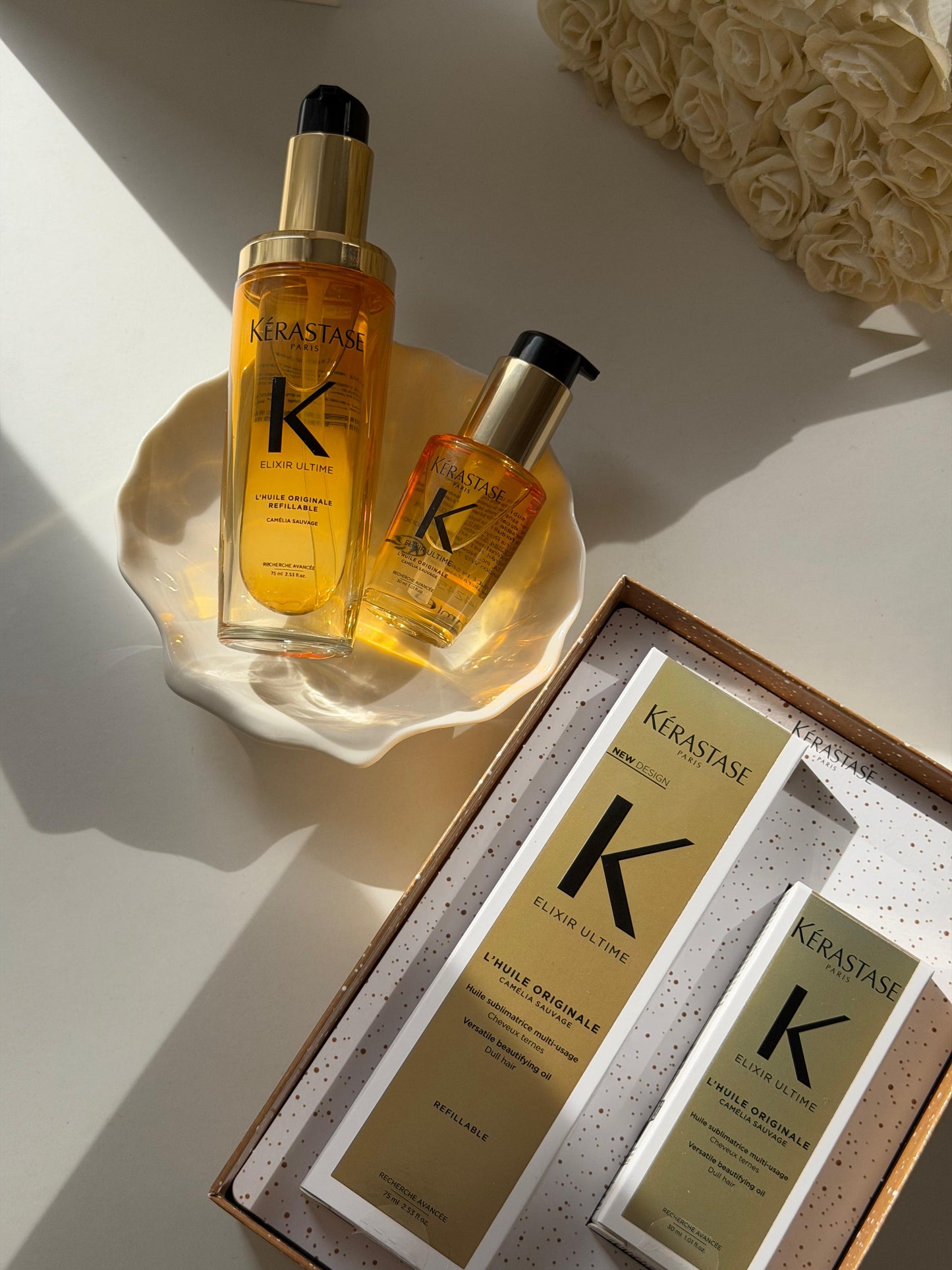 KÉRASTASE 
Elixir Ultime Oil Luxury Homme And Away Duo Set