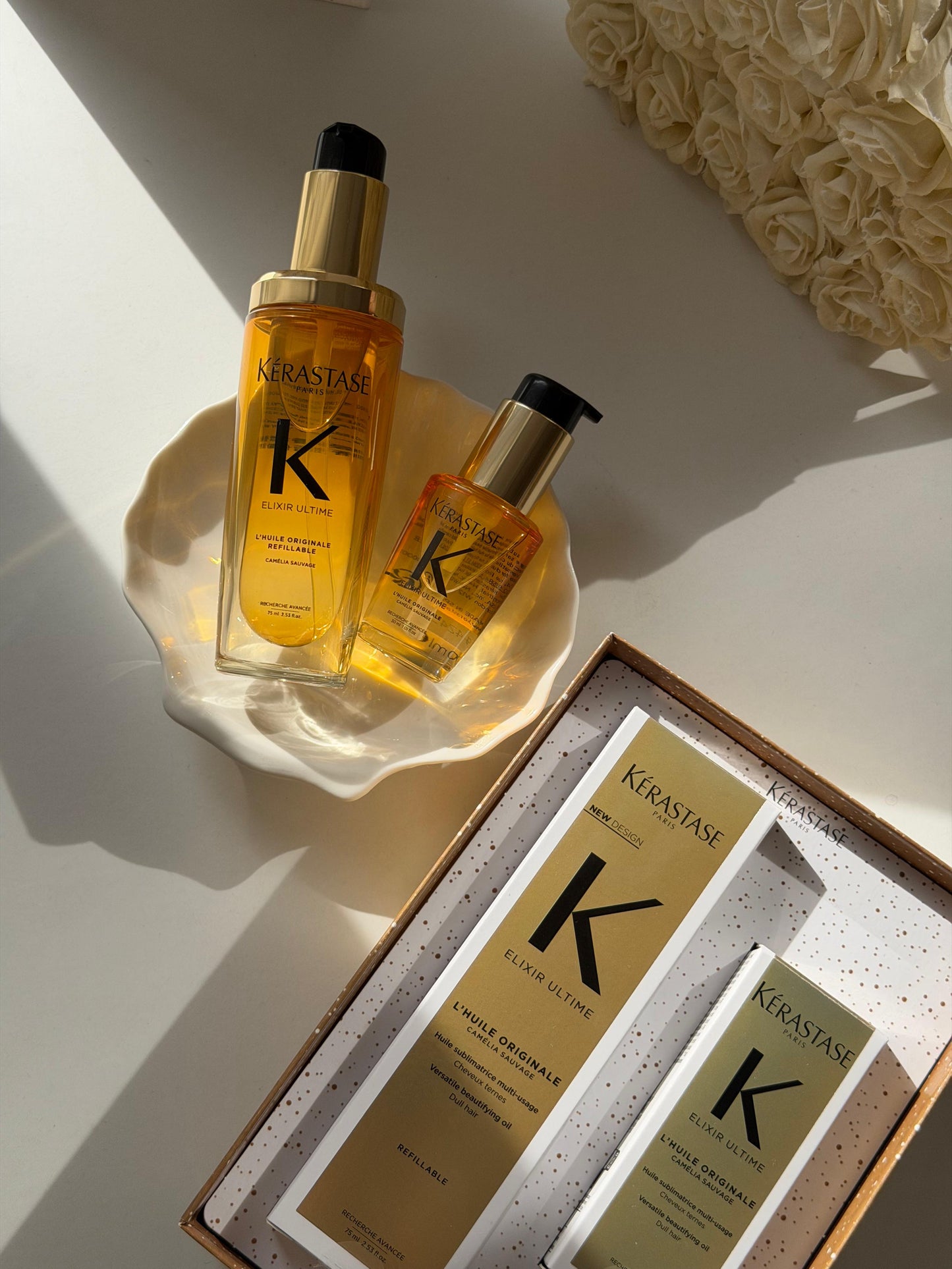 KÉRASTASE 
Elixir Ultime Oil Luxury Homme And Away Duo Set