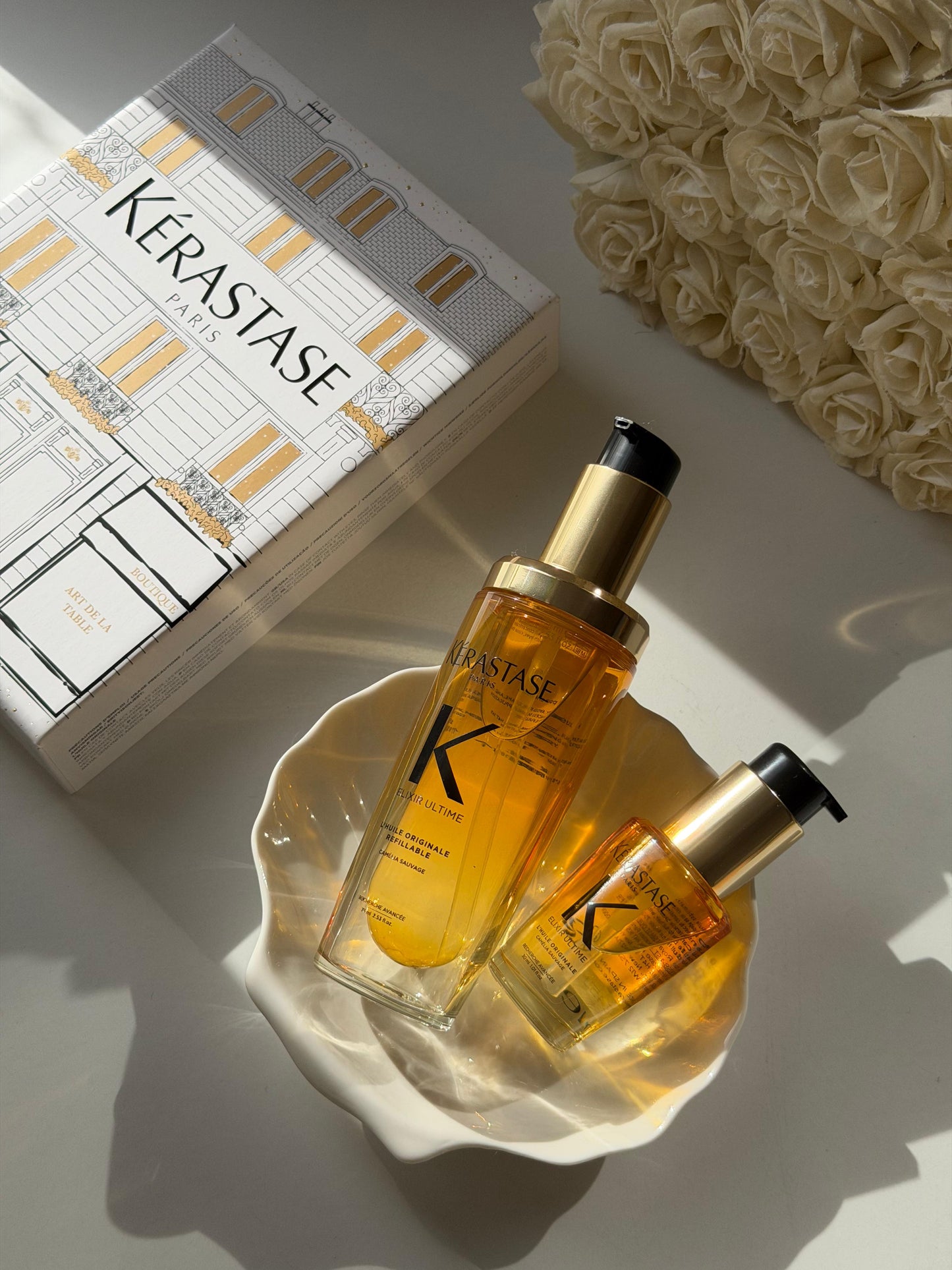 KÉRASTASE 
Elixir Ultime Oil Luxury Homme And Away Duo Set
