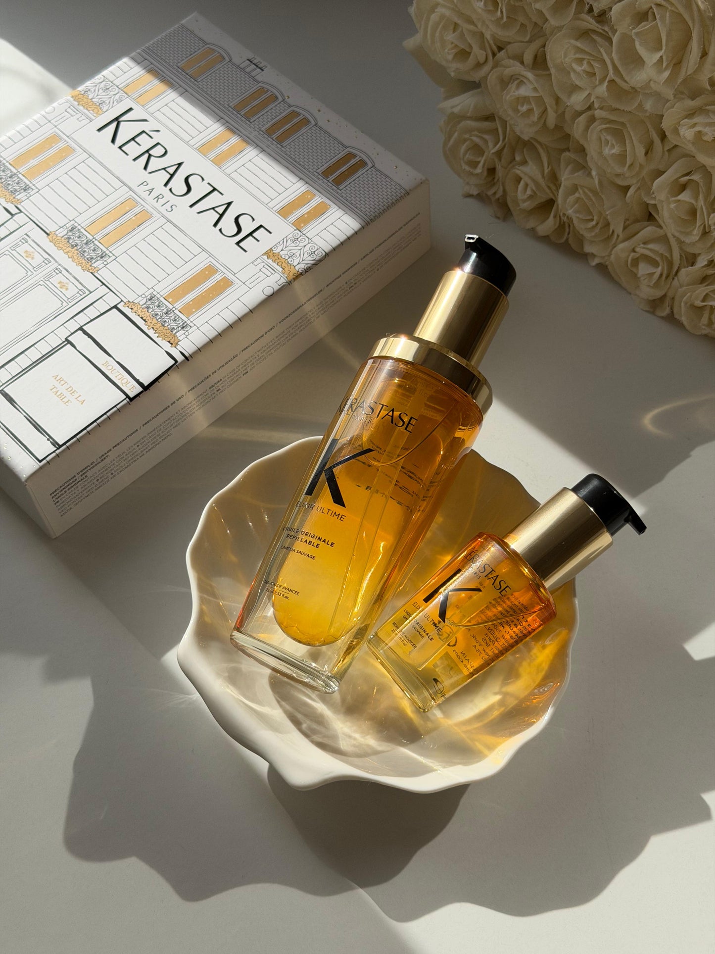 KÉRASTASE 
Elixir Ultime Oil Luxury Homme And Away Duo Set