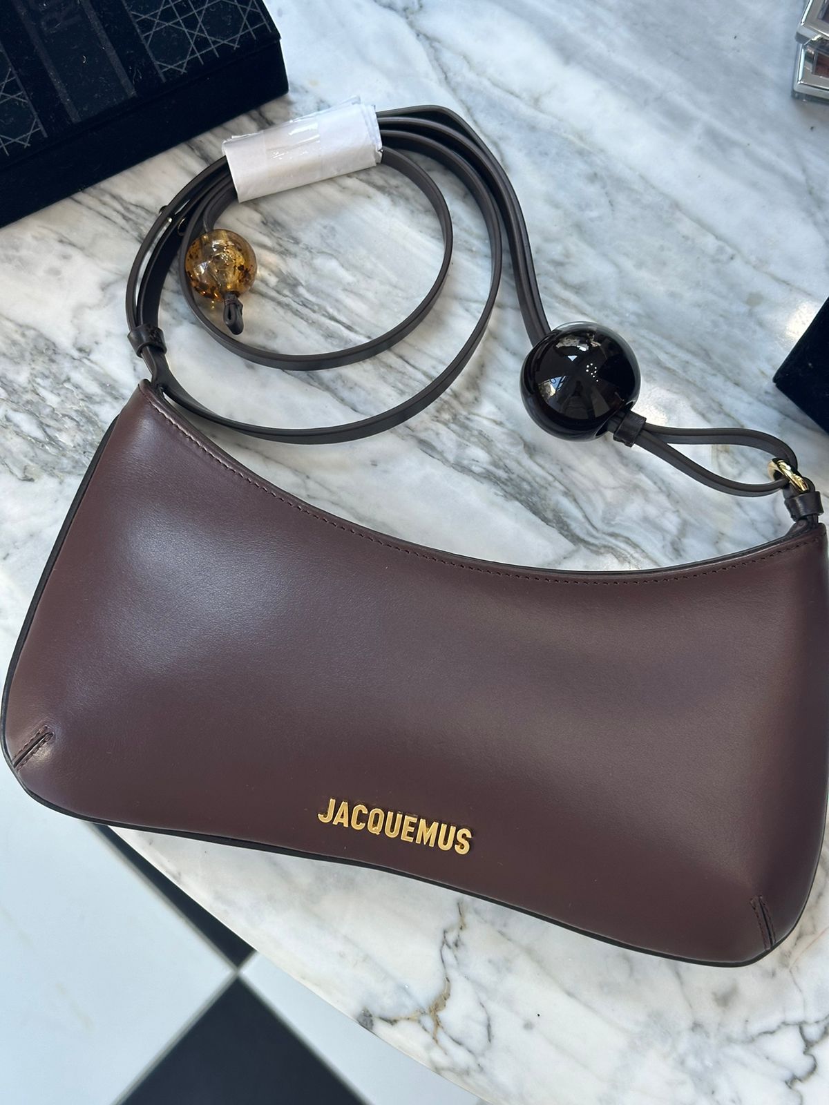 JACQUEMUS Bags - Le Bisou Perle - Medium Brown