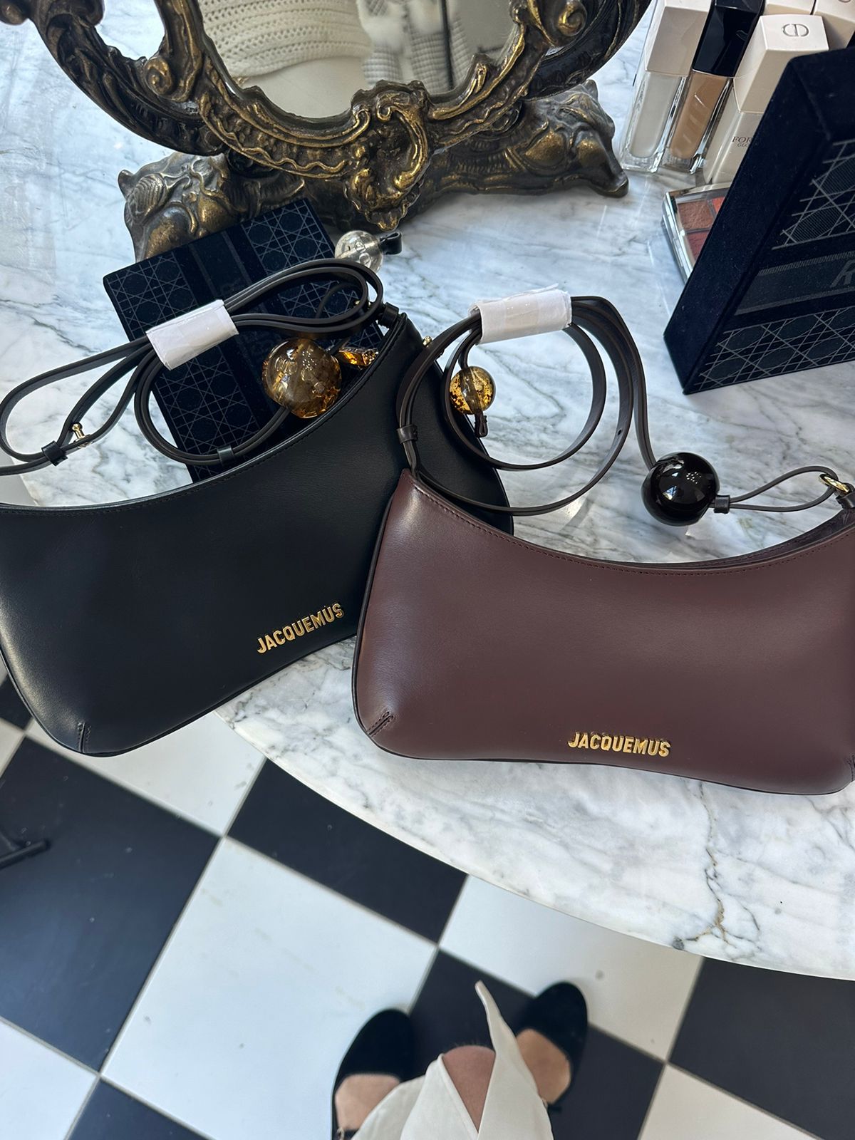 JACQUEMUS Bags - Le Bisou Perle - Black