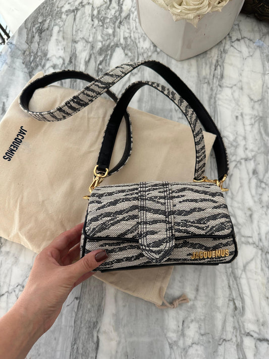 JACQUEMUS Bags Le Petit Bambimou - White Zebra