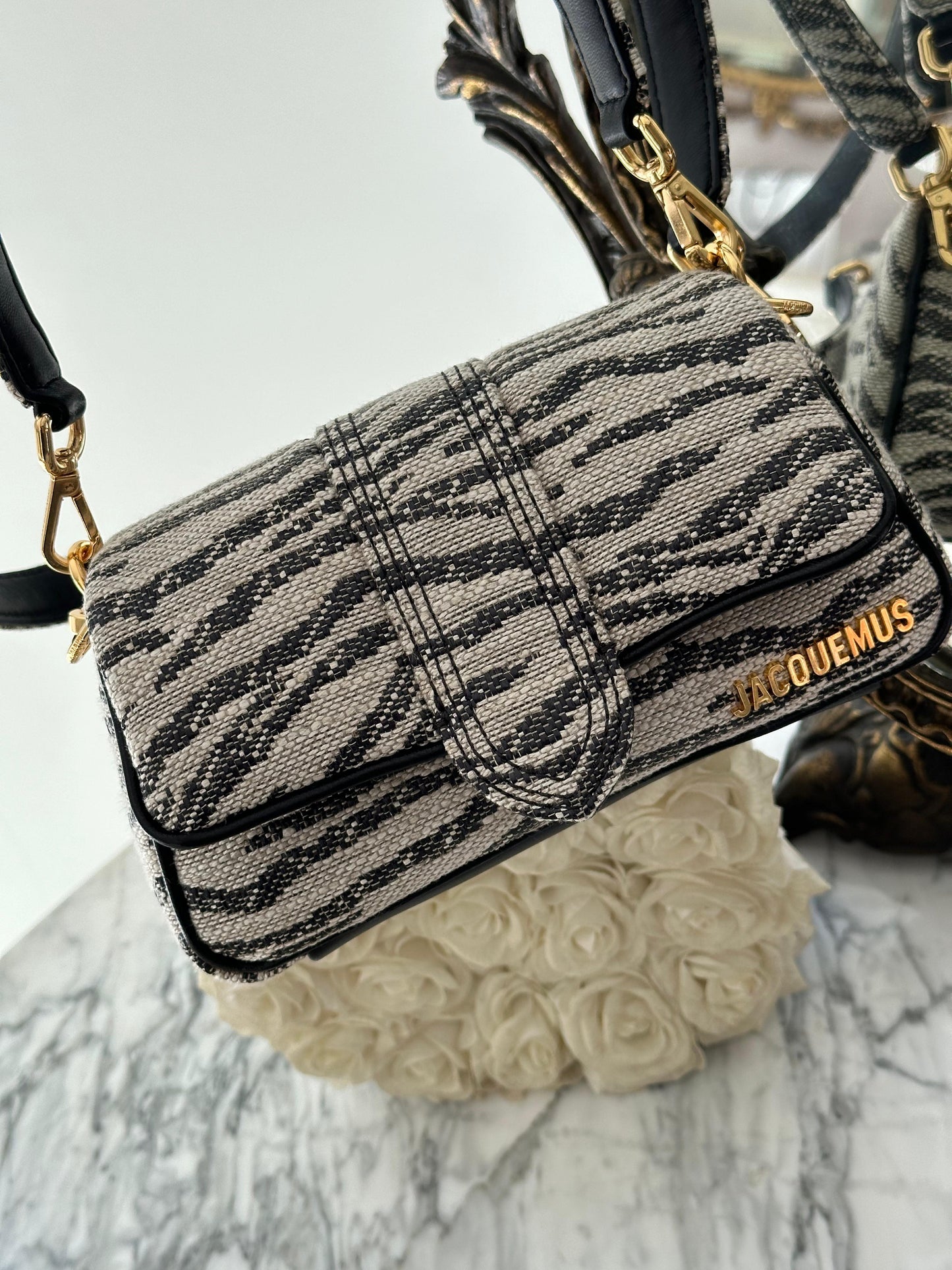 JACQUEMUS Bags Le Petit Bambimou - White Zebra
