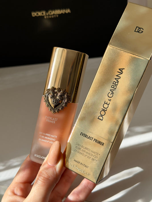 DOLCE&GABBANA Everlast Primer 24H Blurred Matte Pore Minimizing 2X Makeup Wear Translucent - Brightening Apricot Tone