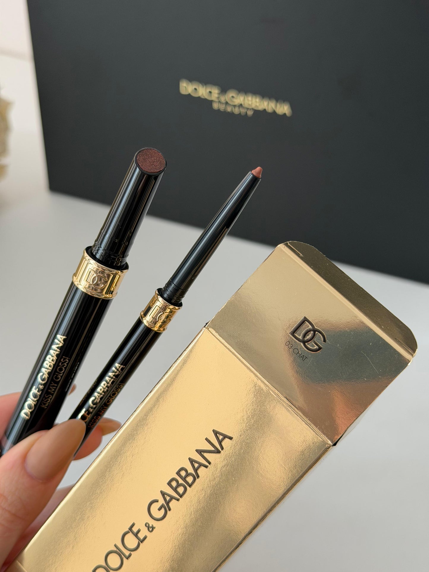 DOLCE&GABBANA Kiss My Gloss!
4D Gloss Stick & Lip Liner Duo (03)