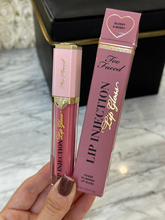 TOO FACED Lip Injection Extreme Lip Plumper - Hydrating Plumping Lip Gloss - Glossy & Bossy