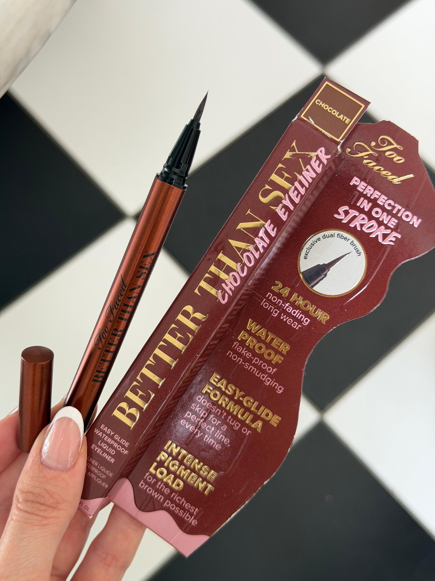 TOO FACED Better Than Sex Easy Glide Waterproof Liquid Eyeliner 24H High Pigment - Chocolate