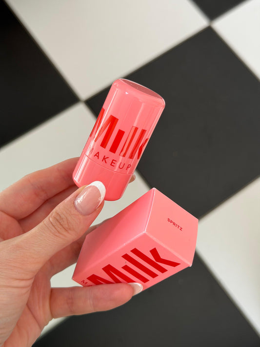 MILK MAKEUP Cooling Water Jelly Tint - Spritz
Jelly Blush + Lip Stain + Skincare