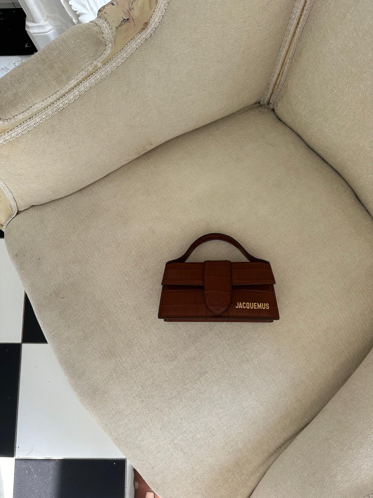 JACQUEMUS Bags
Le Bambino Light Brown Croco