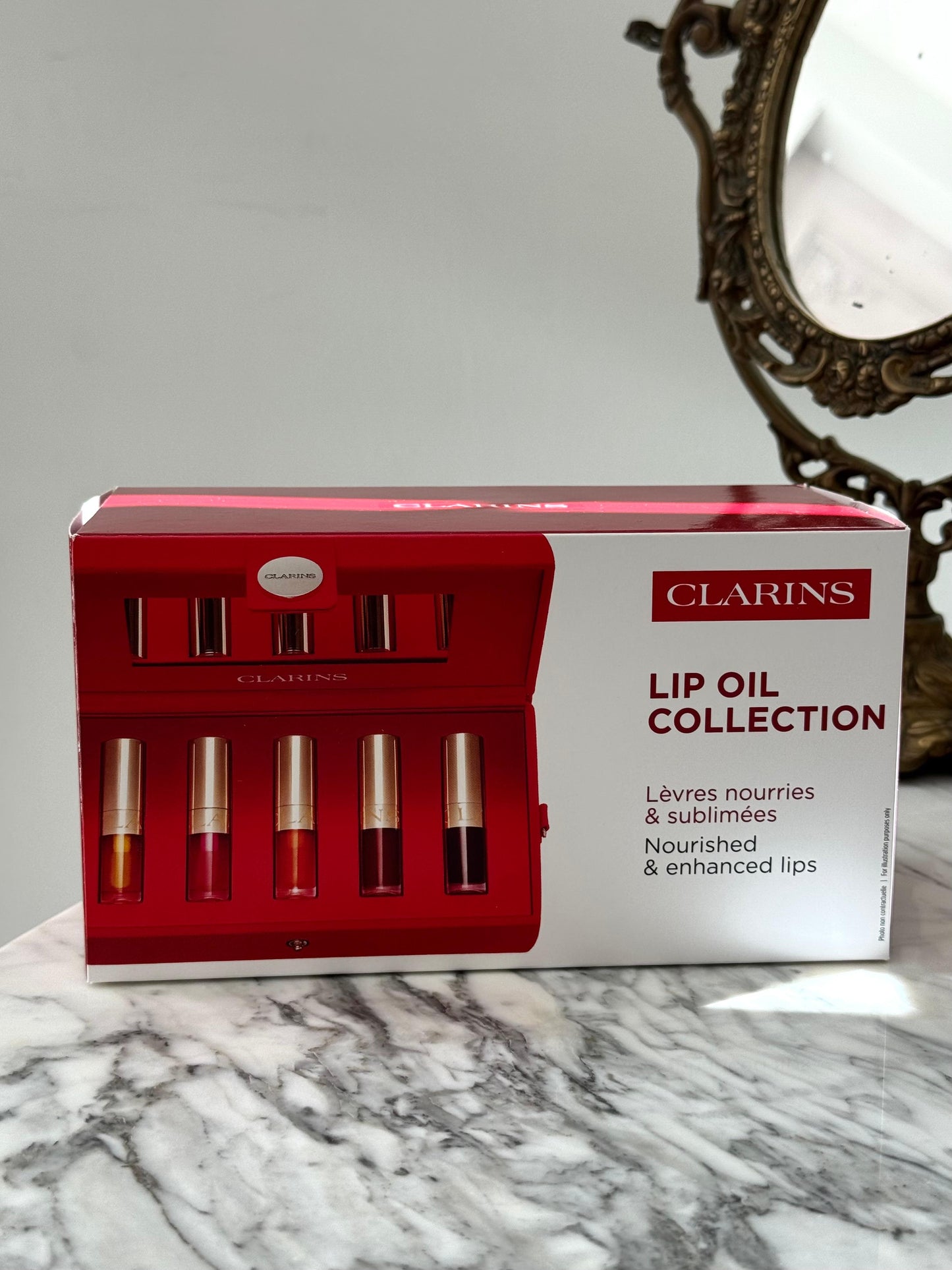 CLARINS Lip Comfort Bag Oil Set