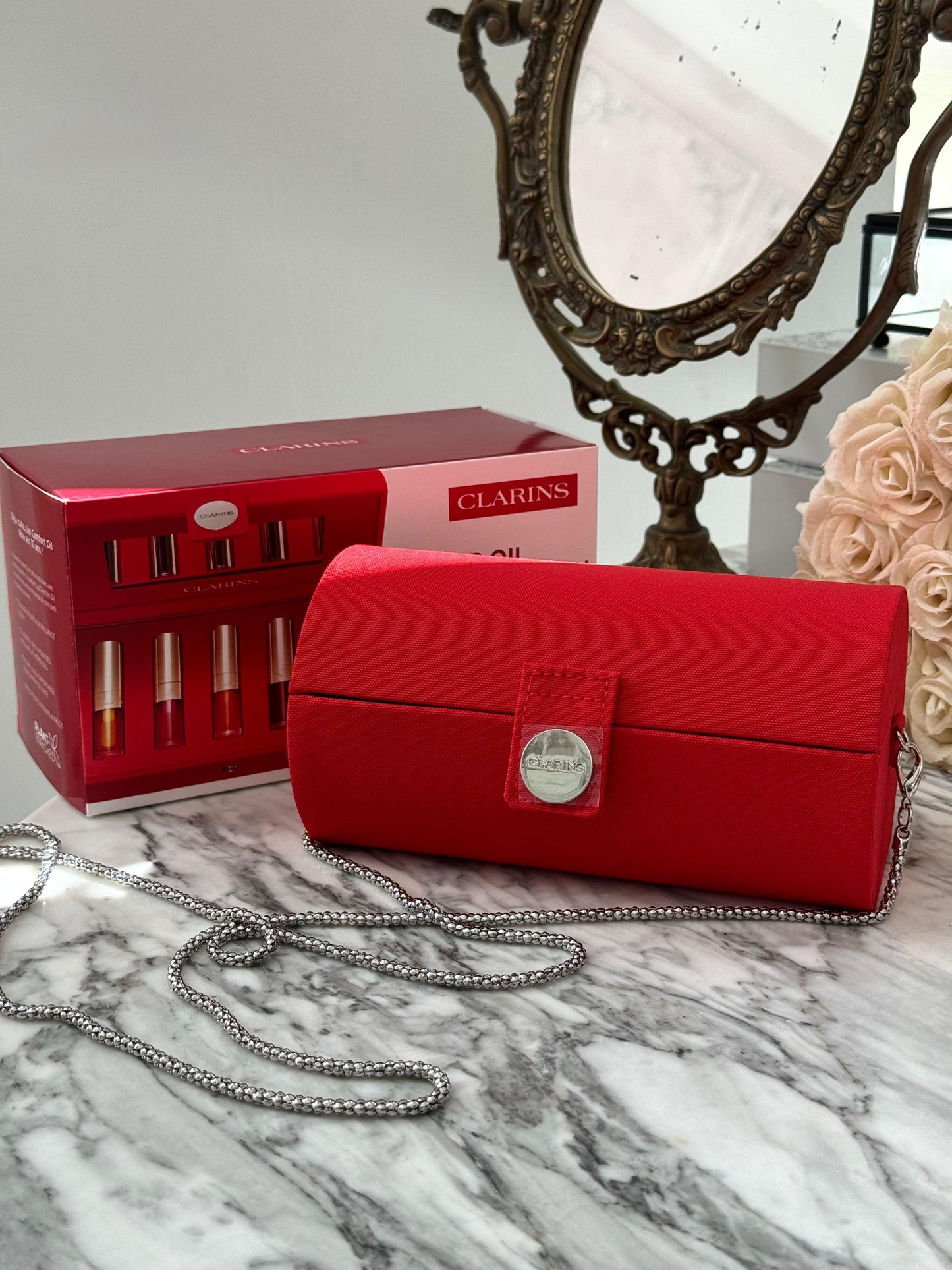 CLARINS Lip Comfort Bag Oil Set