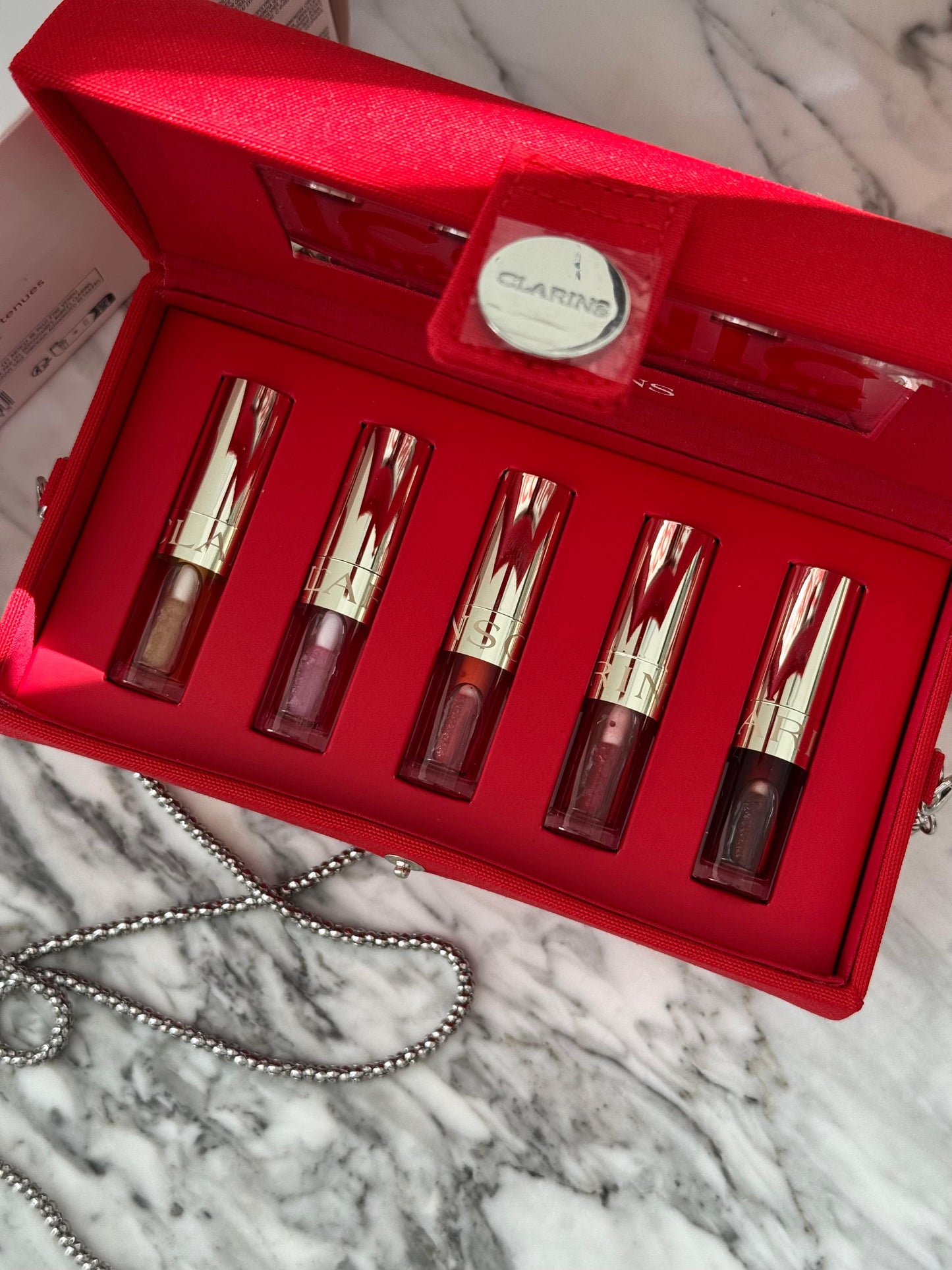 CLARINS Lip Comfort Bag Oil Set