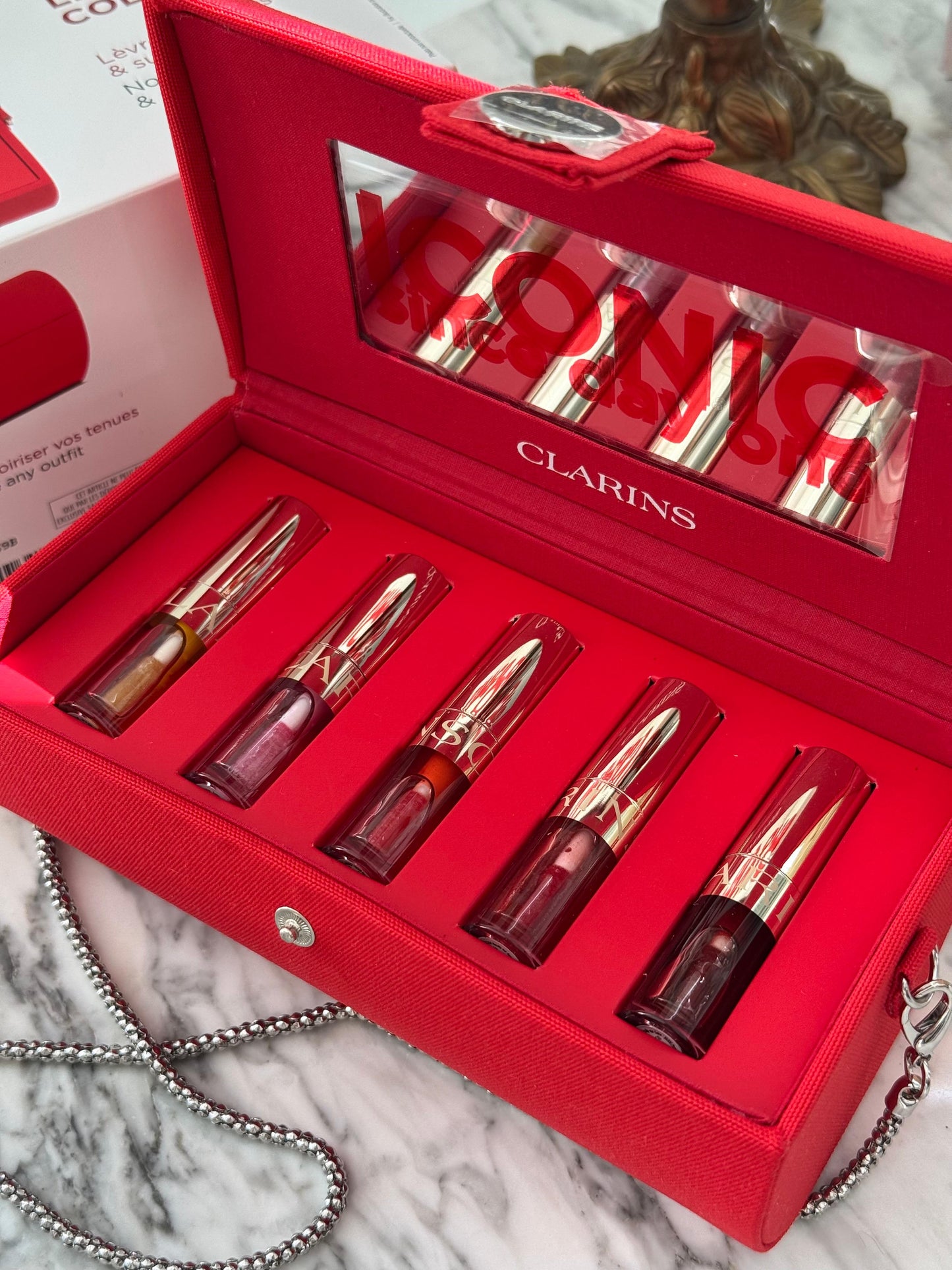 CLARINS Lip Comfort Bag Oil Set