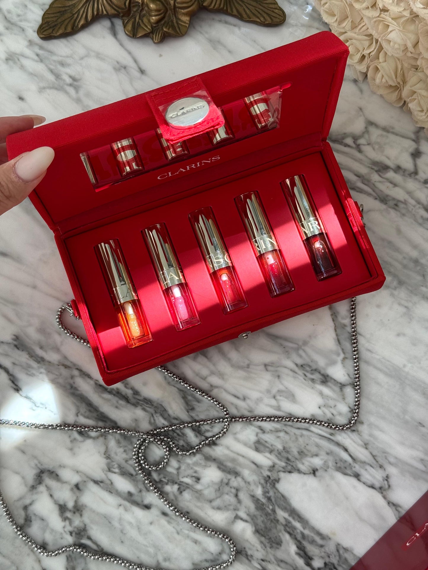 CLARINS Lip Comfort Bag Oil Set