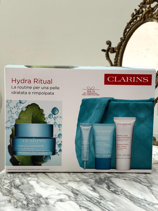 CLARINS Blue Bag Hydra Ritual Gift Set