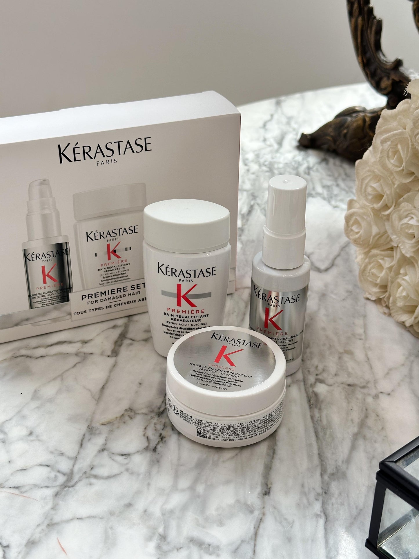 KÉRASTASE Première
Fine To Medium Repairing Hair Care Set