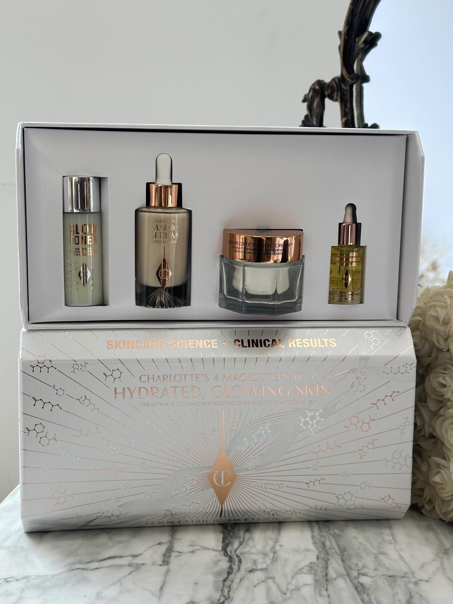 CHARLOTTE TILBURY Charlotte’s 4 Magic Steps To Hydrated, Glowing 
Skincare Kit