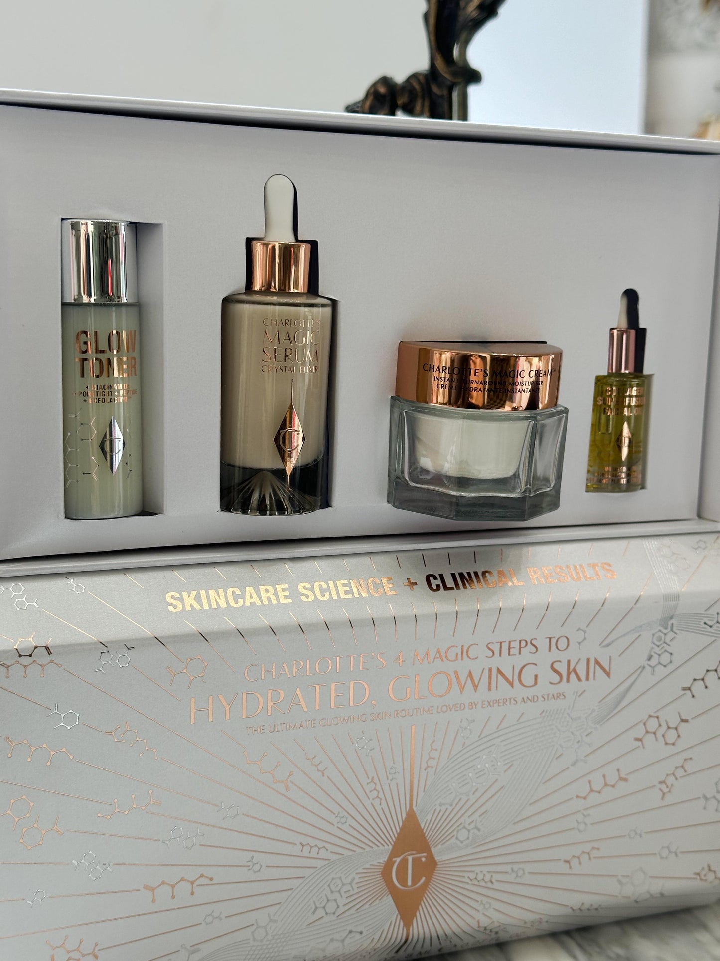 CHARLOTTE TILBURY Charlotte’s 4 Magic Steps To Hydrated, Glowing 
Skincare Kit