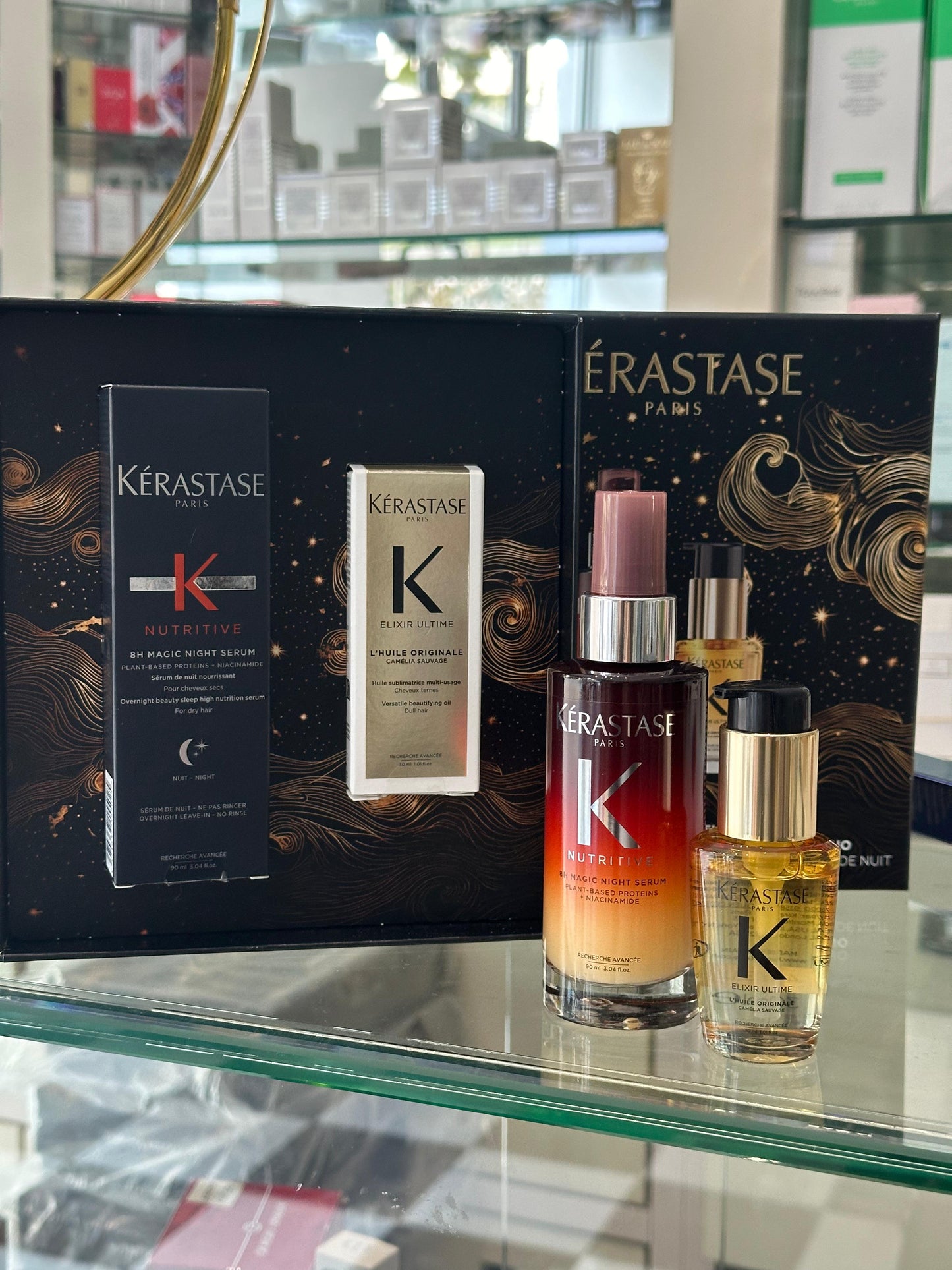 KÉRASTASE 
Elixir Ultime And Nutritive 8H Magic Night Serum Duo Set