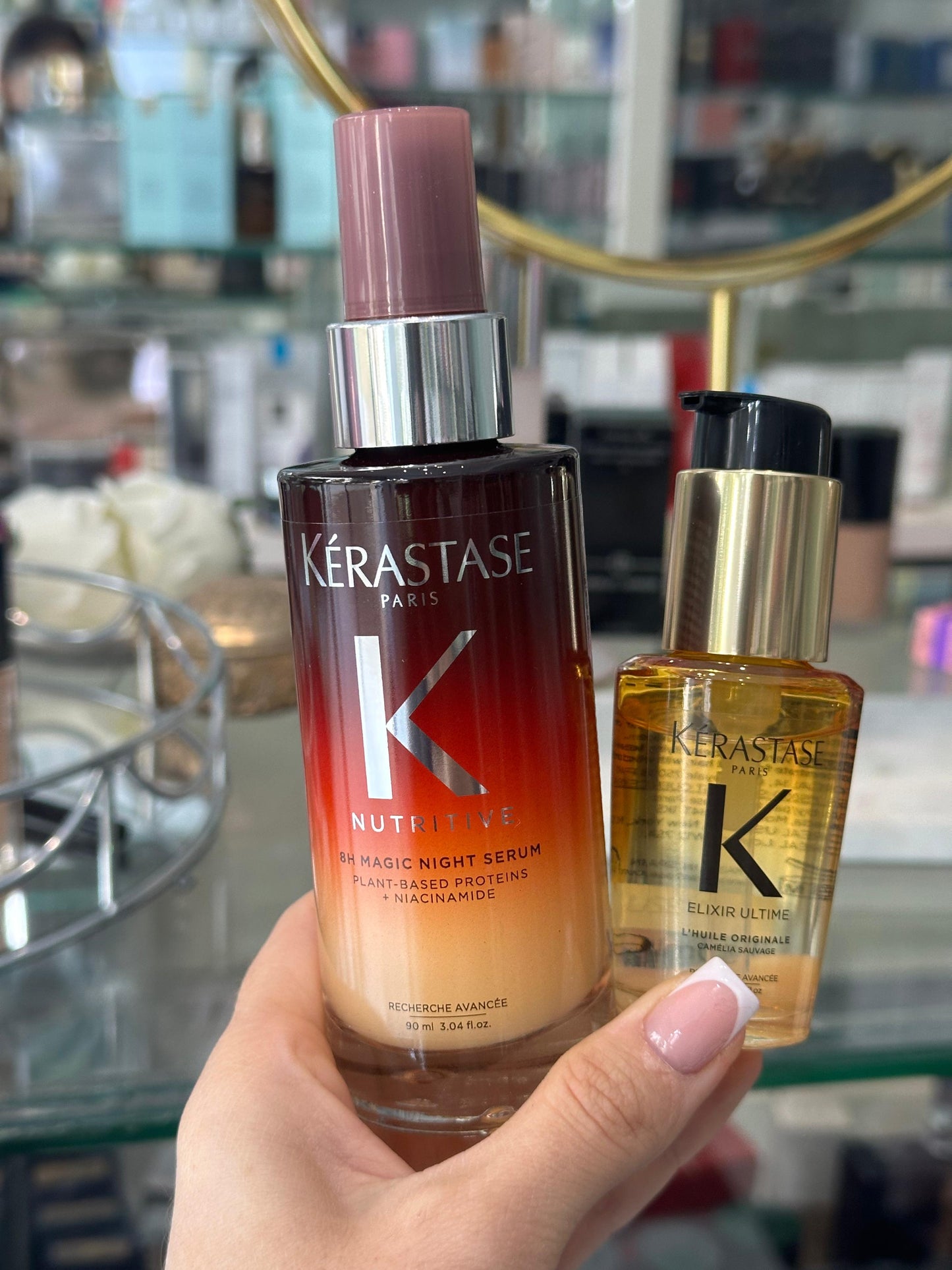 KÉRASTASE 
Elixir Ultime And Nutritive 8H Magic Night Serum Duo Set