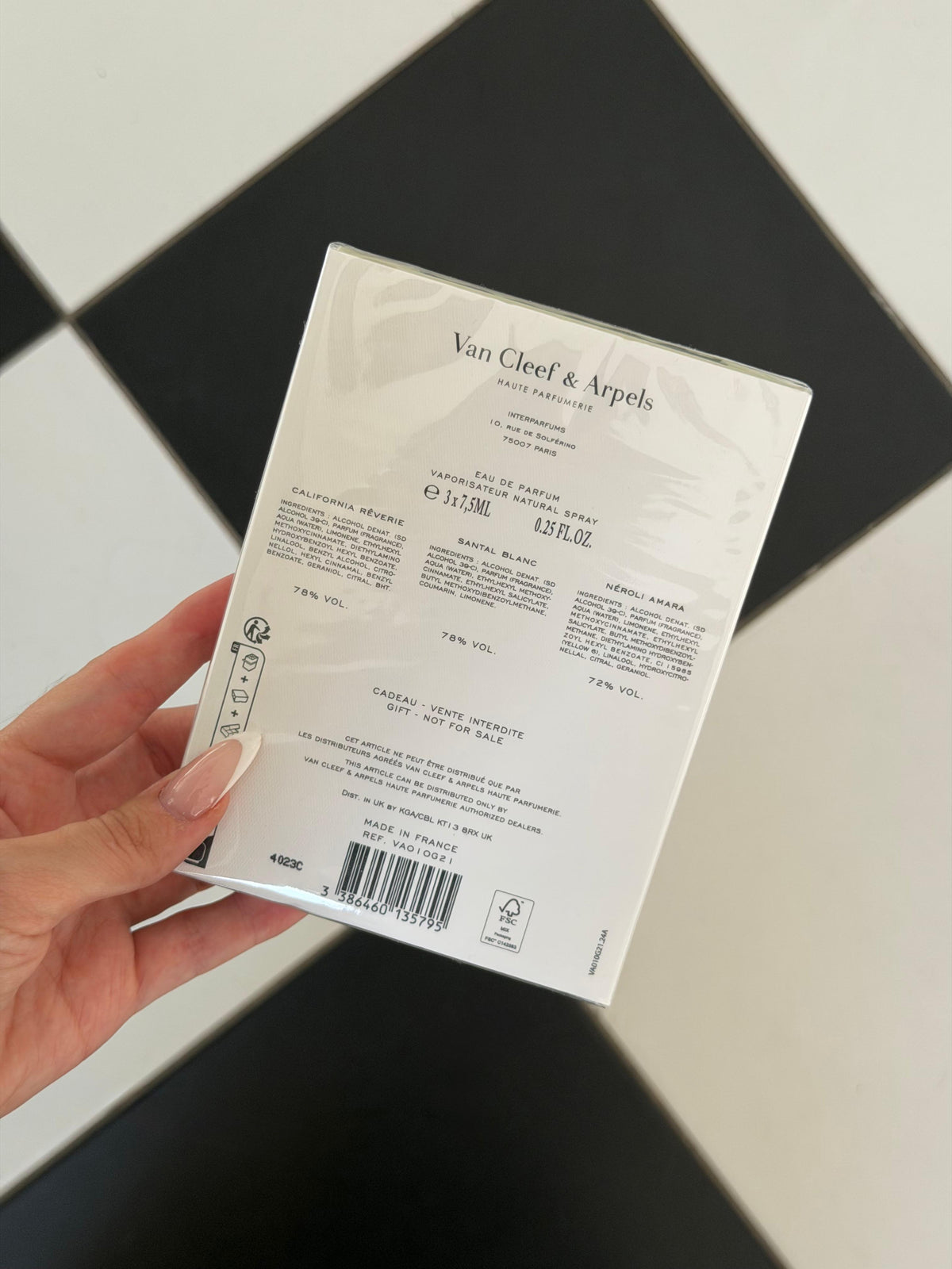 VAN CLEEF & ARPELS Collection Extraordinaire Mini Set Edp 3 X 7.5ml (California Rêverie + Santal Blanc + Néroli Amara)