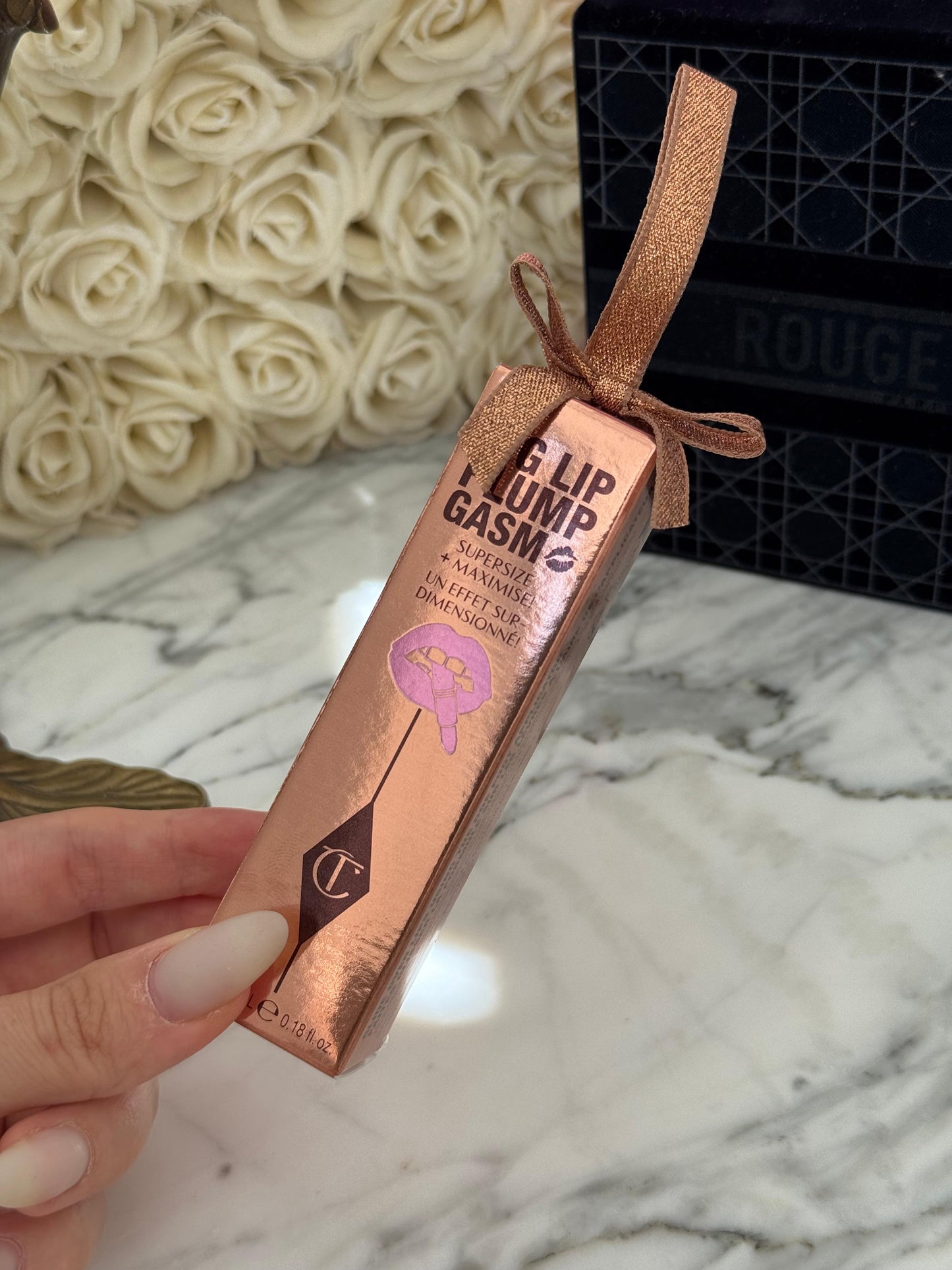 CHARLOTTE TILBURY Big Lip Plump Gasm Gloss Supersize + Maximise! - Strawberry Chocolate