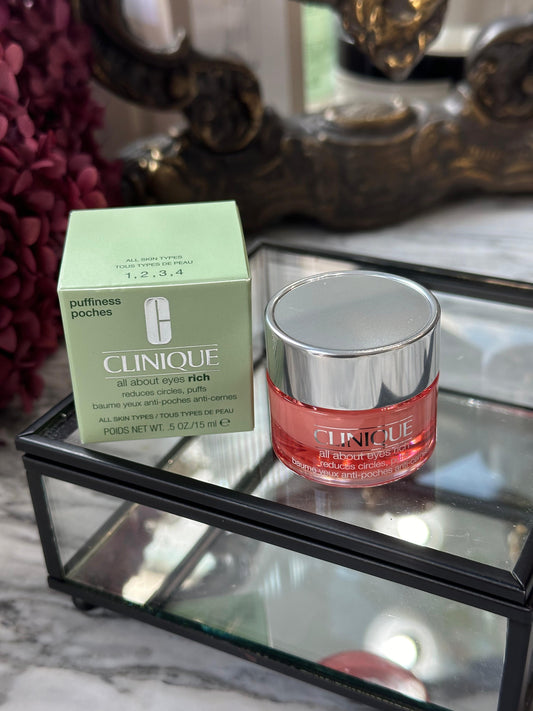 CLINIQUE All About Eyes™ Rich Eye Cream with Hyaluronic Acid - Reduces Circles, Puffs
