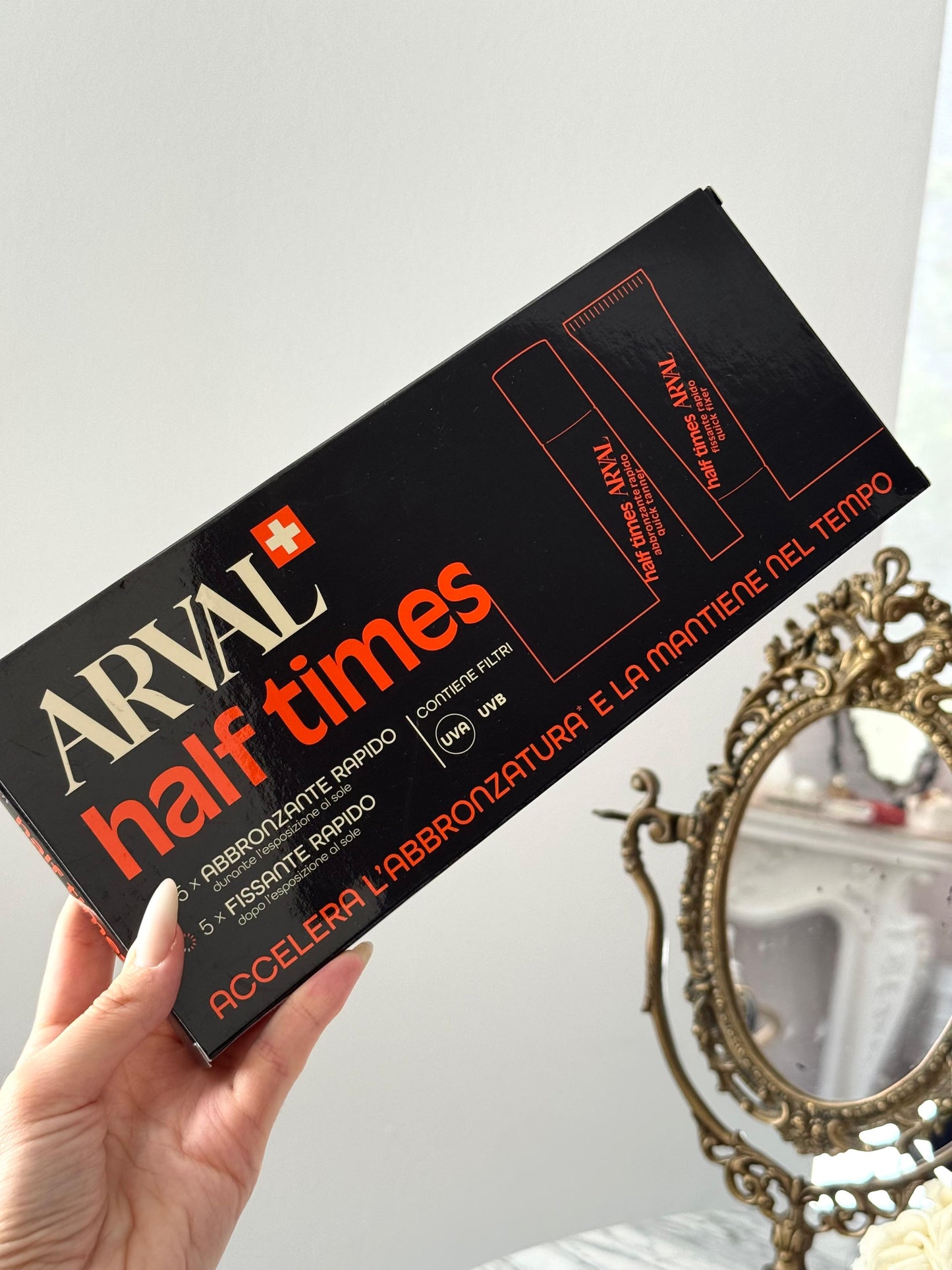 ARVAL Half Times SPF6 Quick Tanner & Quick Fixative