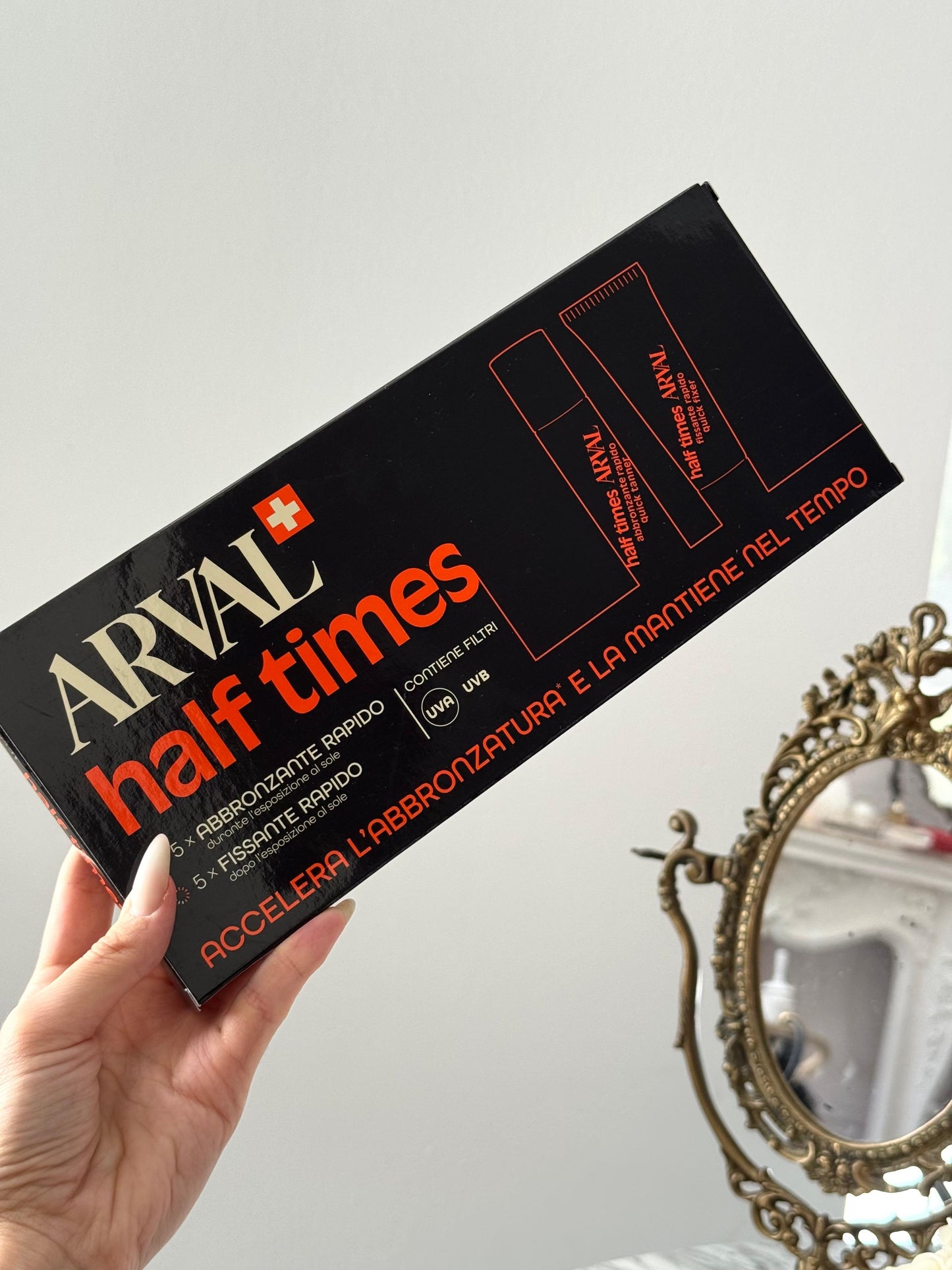 ARVAL Half Times SPF6 Quick Tanner & Quick Fixative