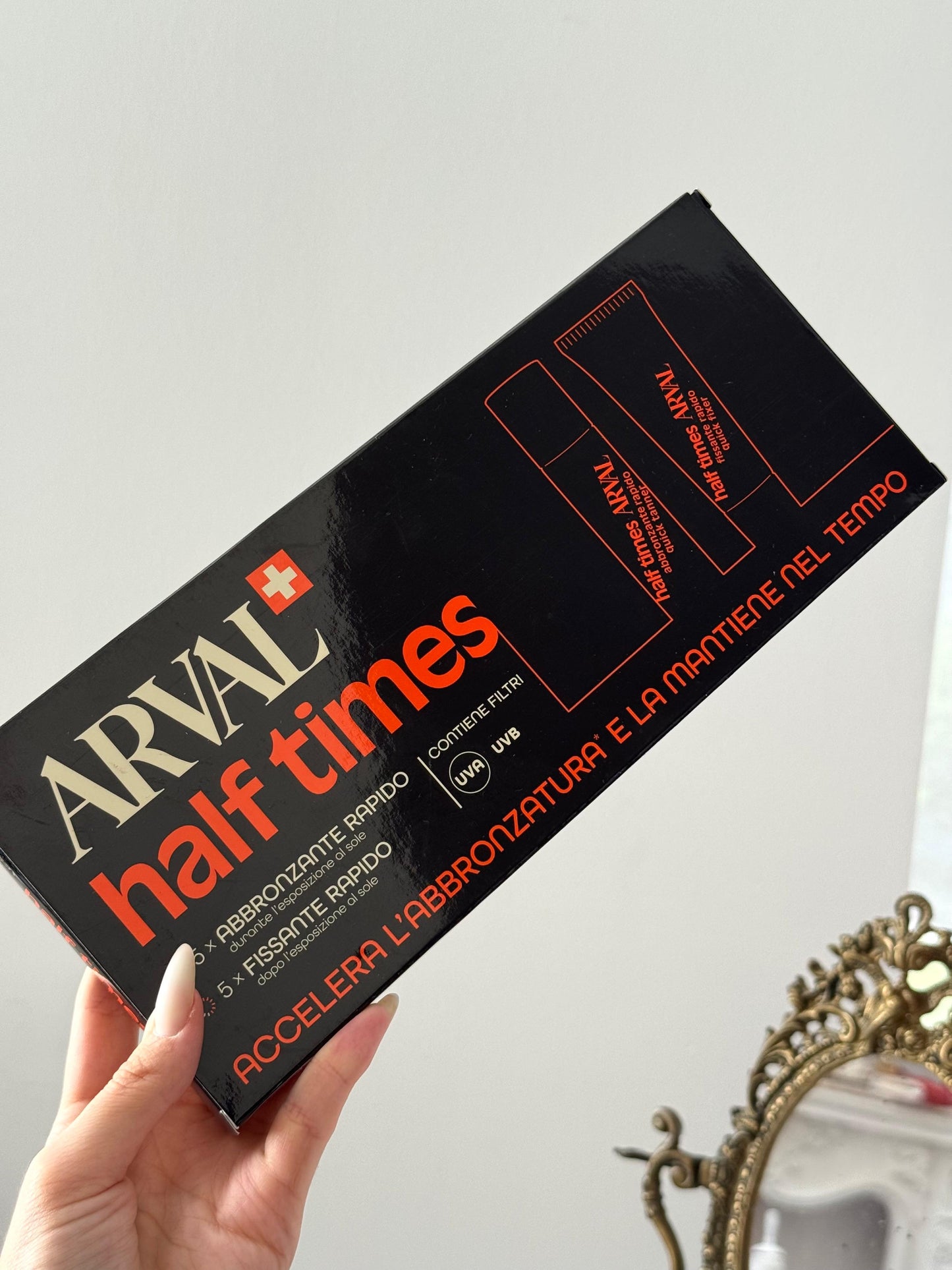 ARVAL Half Times SPF6 Quick Tanner & Quick Fixative