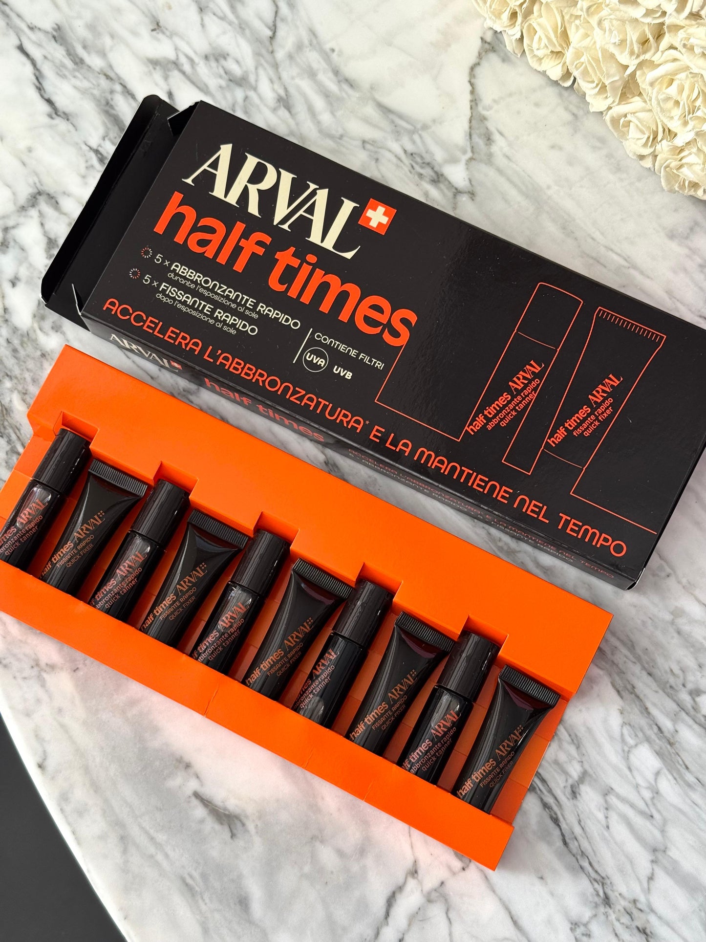 ARVAL Half Times SPF6 Quick Tanner & Quick Fixative