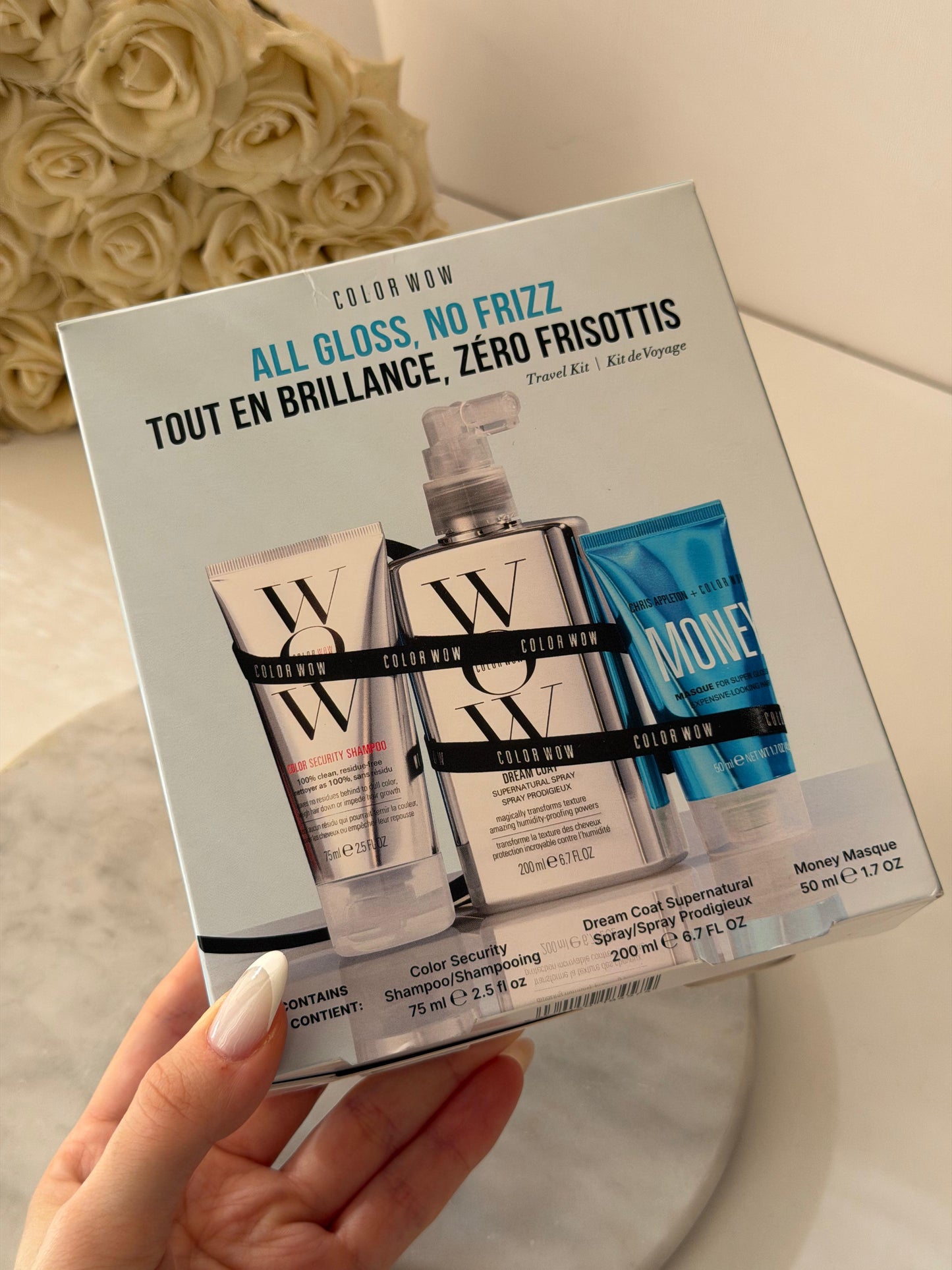 COLOR WOW
All Gloss, No Frizz Trio Kit (75ml+ 200ml+50ml)