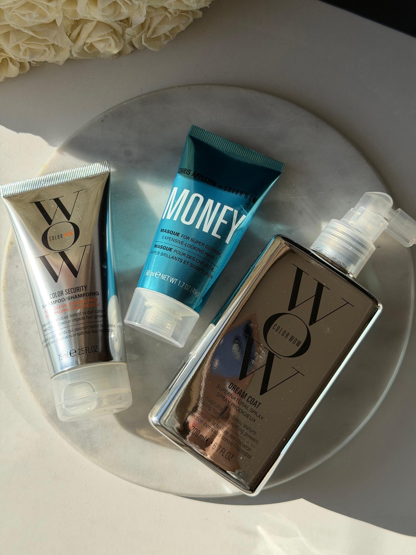 COLOR WOW
All Gloss, No Frizz Trio Kit (75ml+ 200ml+50ml)