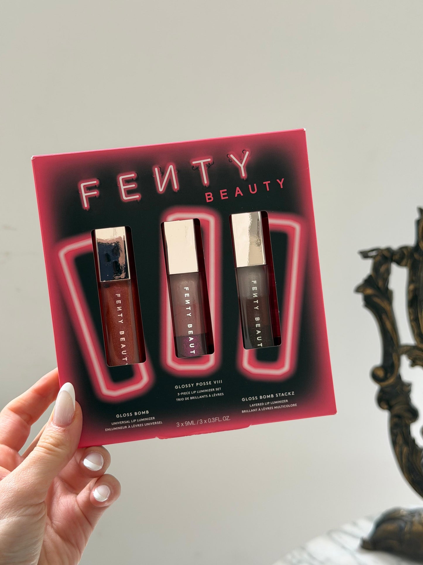 FENTY BEAUTY Glossy Posse VIII 3-Piece Full Size Lip Luminizer Set