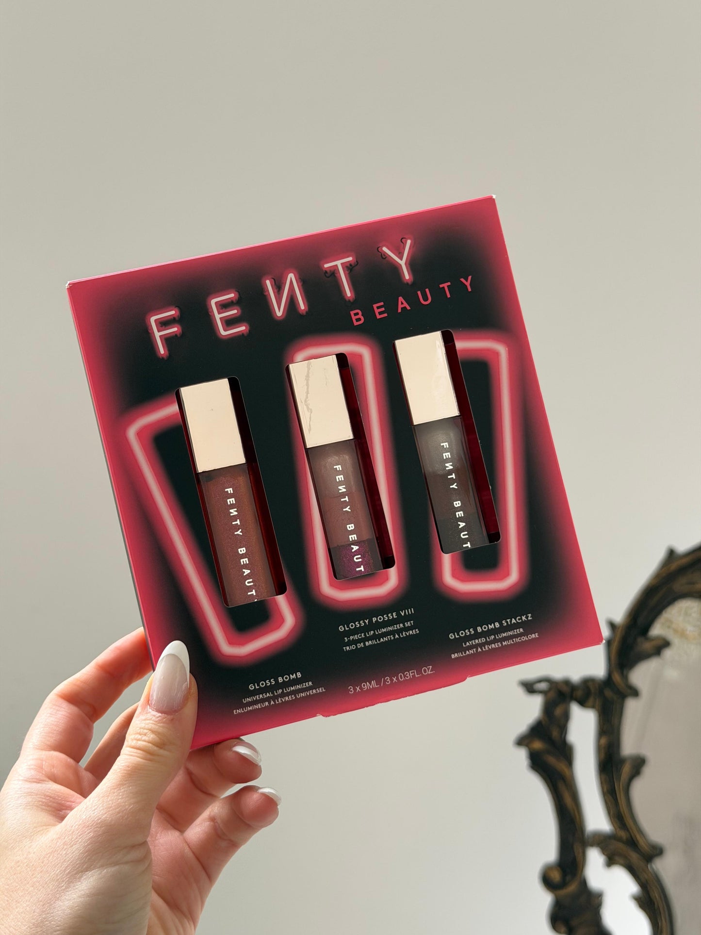 FENTY BEAUTY Glossy Posse VIII 3-Piece Full Size Lip Luminizer Set